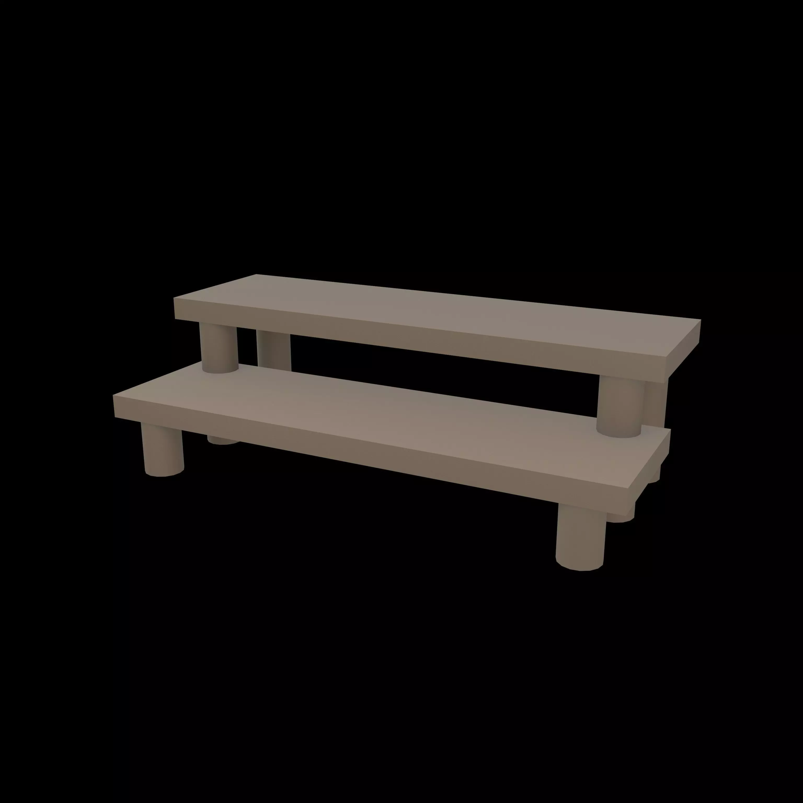 Model Display Rack v1 003 Low-poly 3D model_0