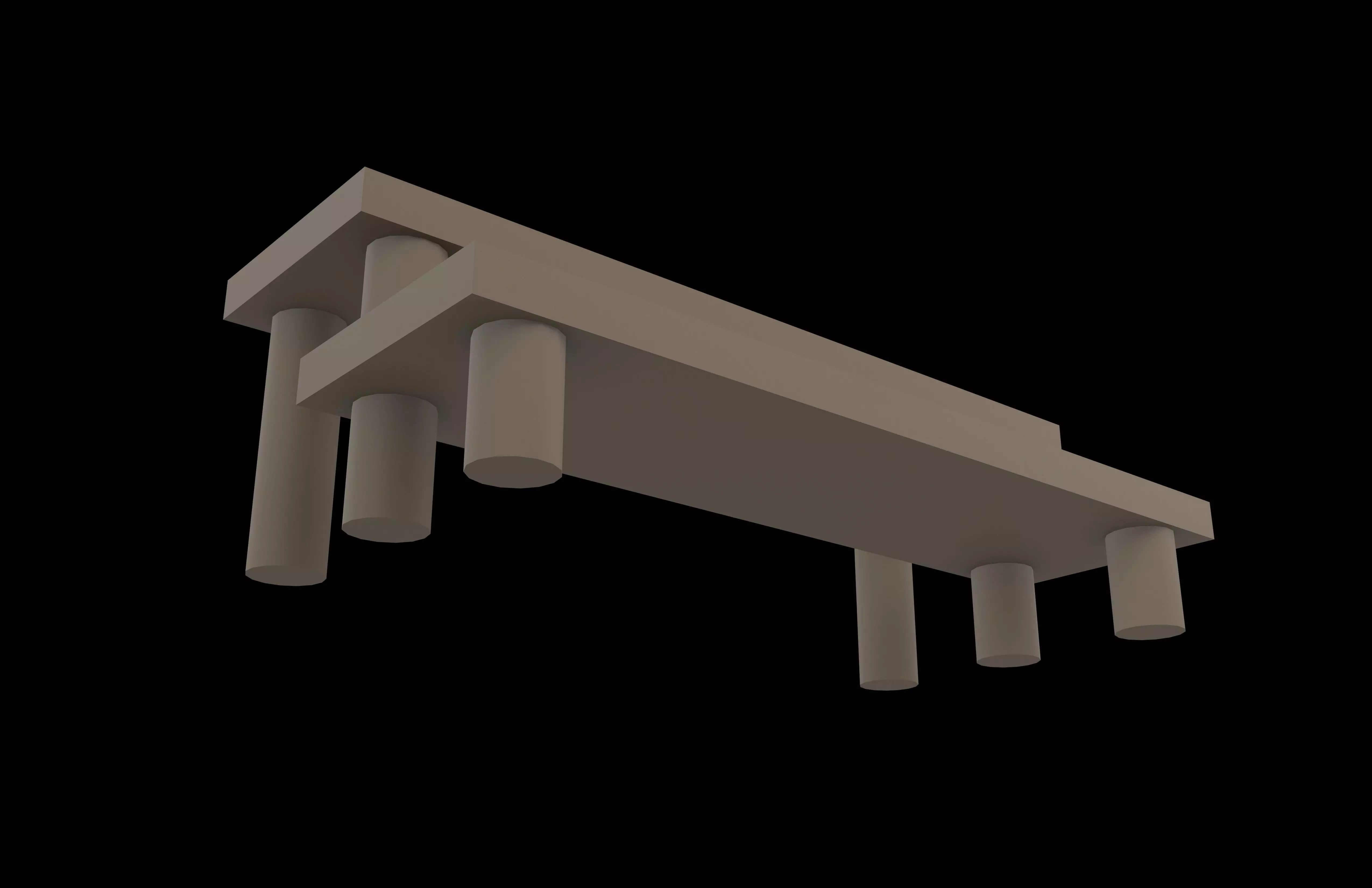 Model Display Rack v1 003 Low-poly 3D model_3