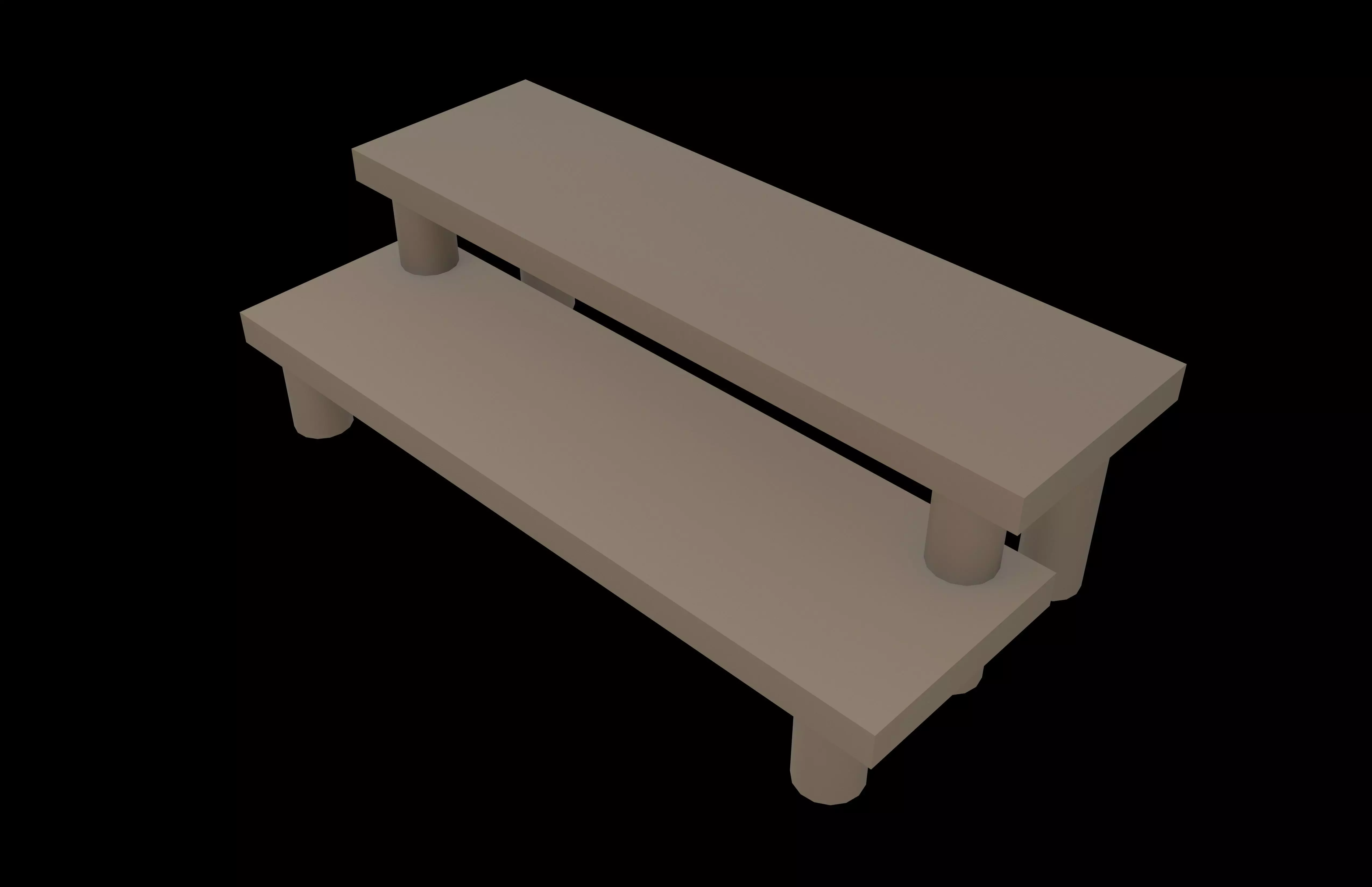 Model Display Rack v1 003 Low-poly 3D model_2