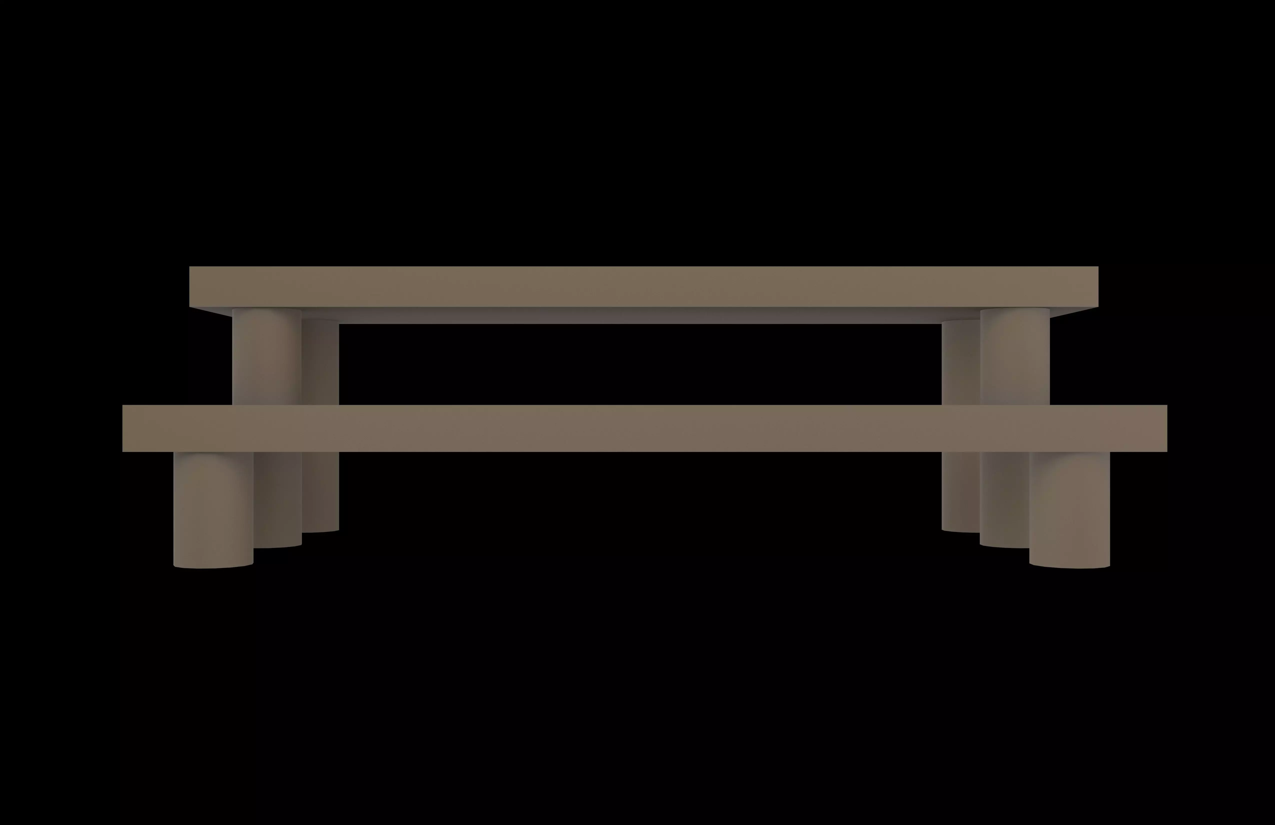 Model Display Rack v1 003 Low-poly 3D model_1