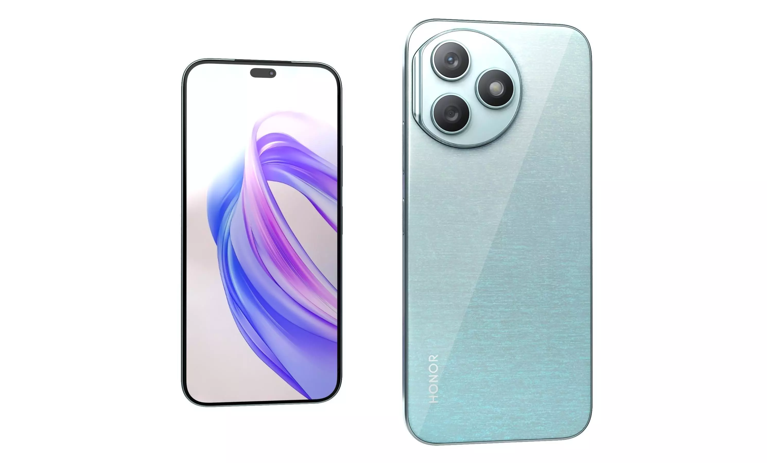 Honor X50i Plus Light Blue High Poly 3D model_5