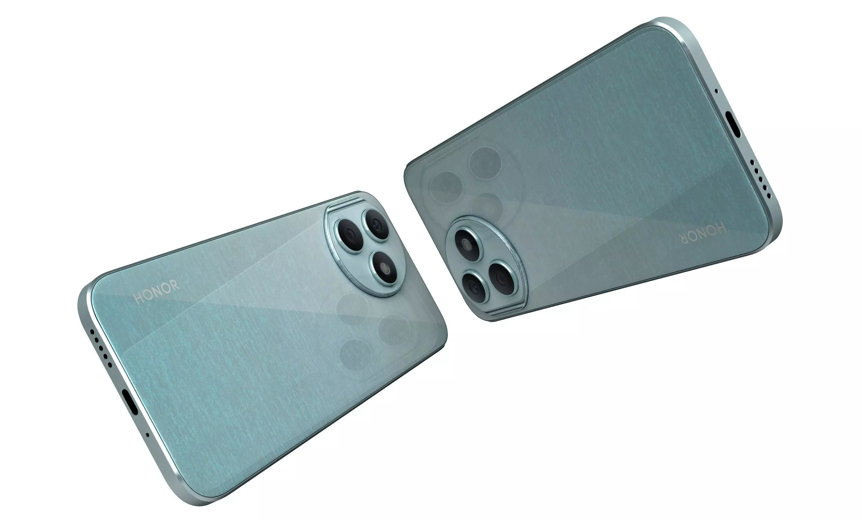 Honor X50i Plus Light Blue High Poly 3D model_16