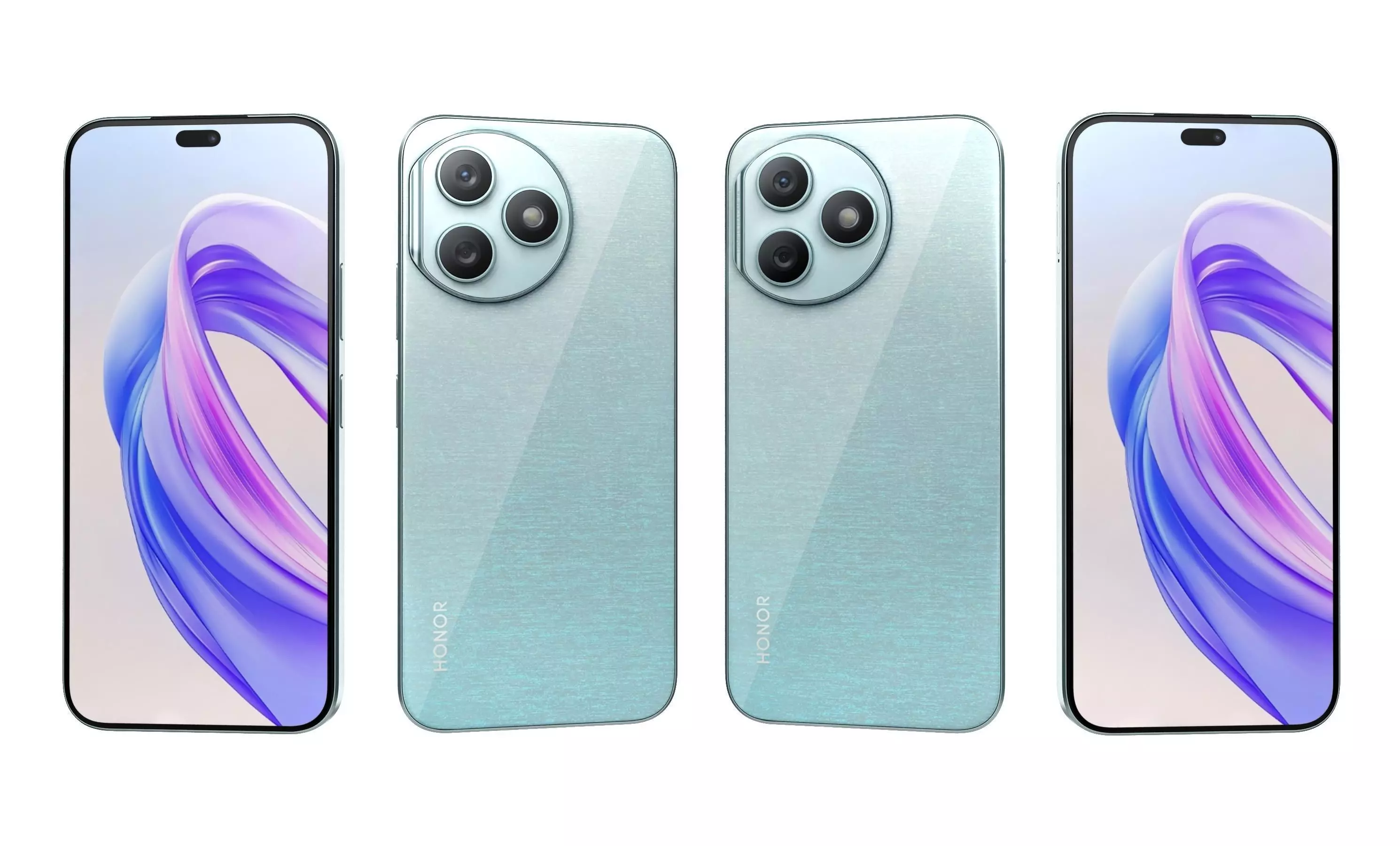 Honor X50i Plus Light Blue High Poly 3D model_8