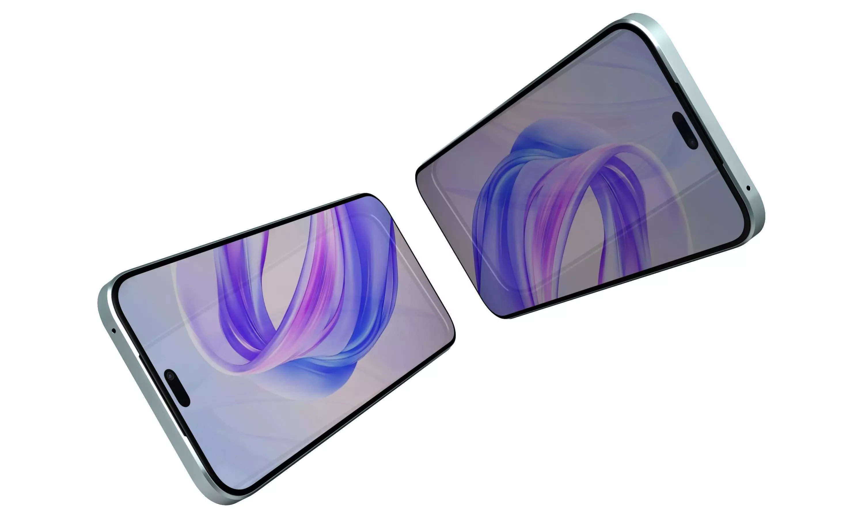 Honor X50i Plus Light Blue High Poly 3D model_12