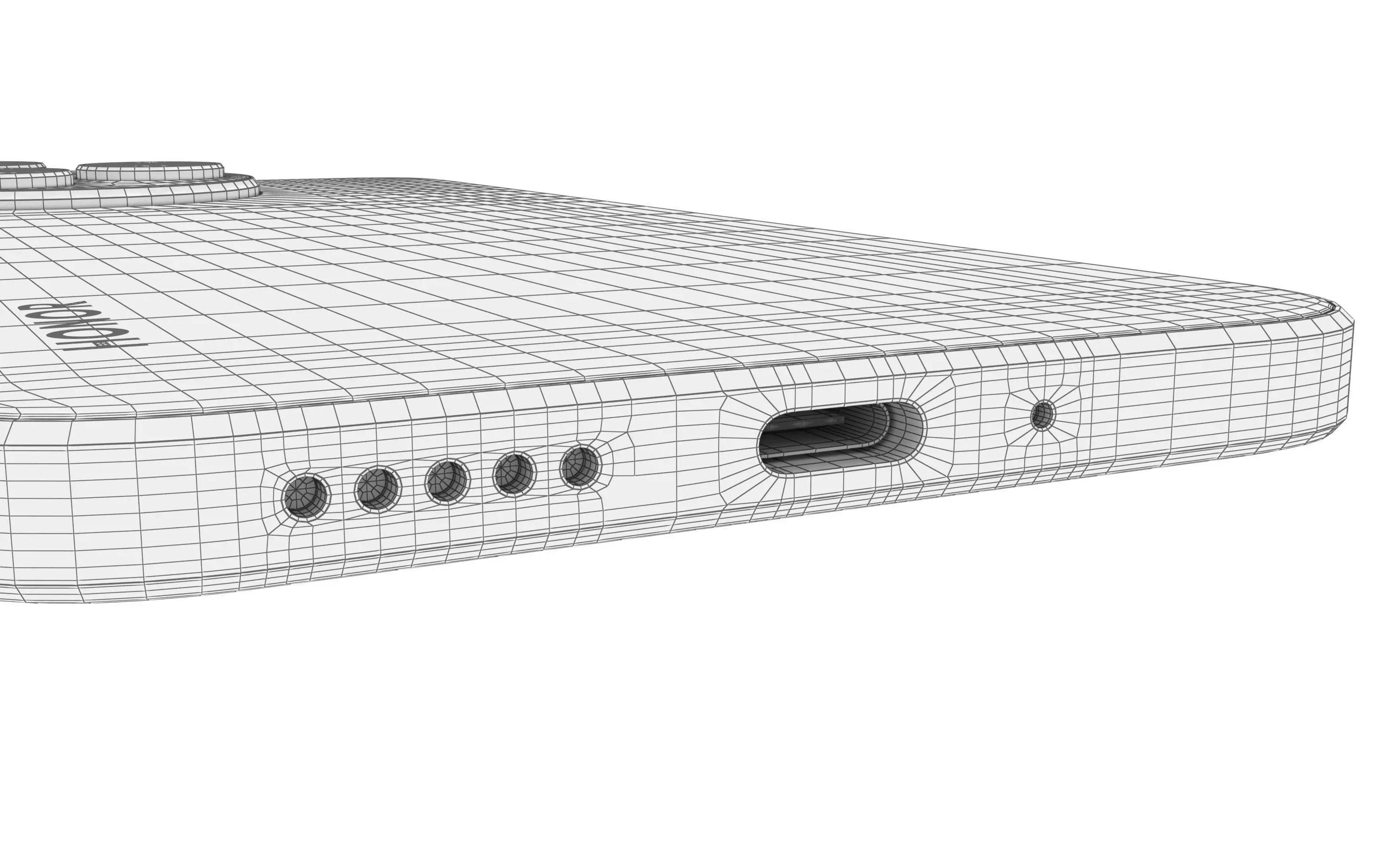 Honor X50i Plus Light Blue High Poly 3D model_30