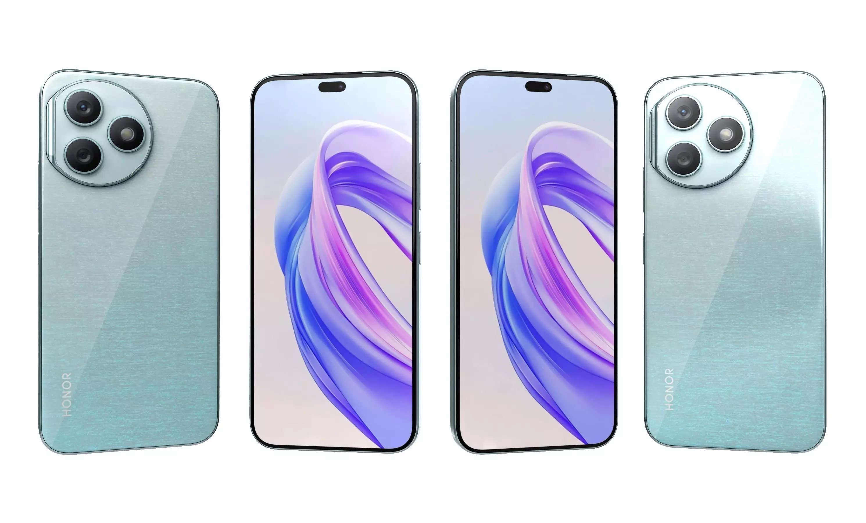 Honor X50i Plus Light Blue High Poly 3D model_0