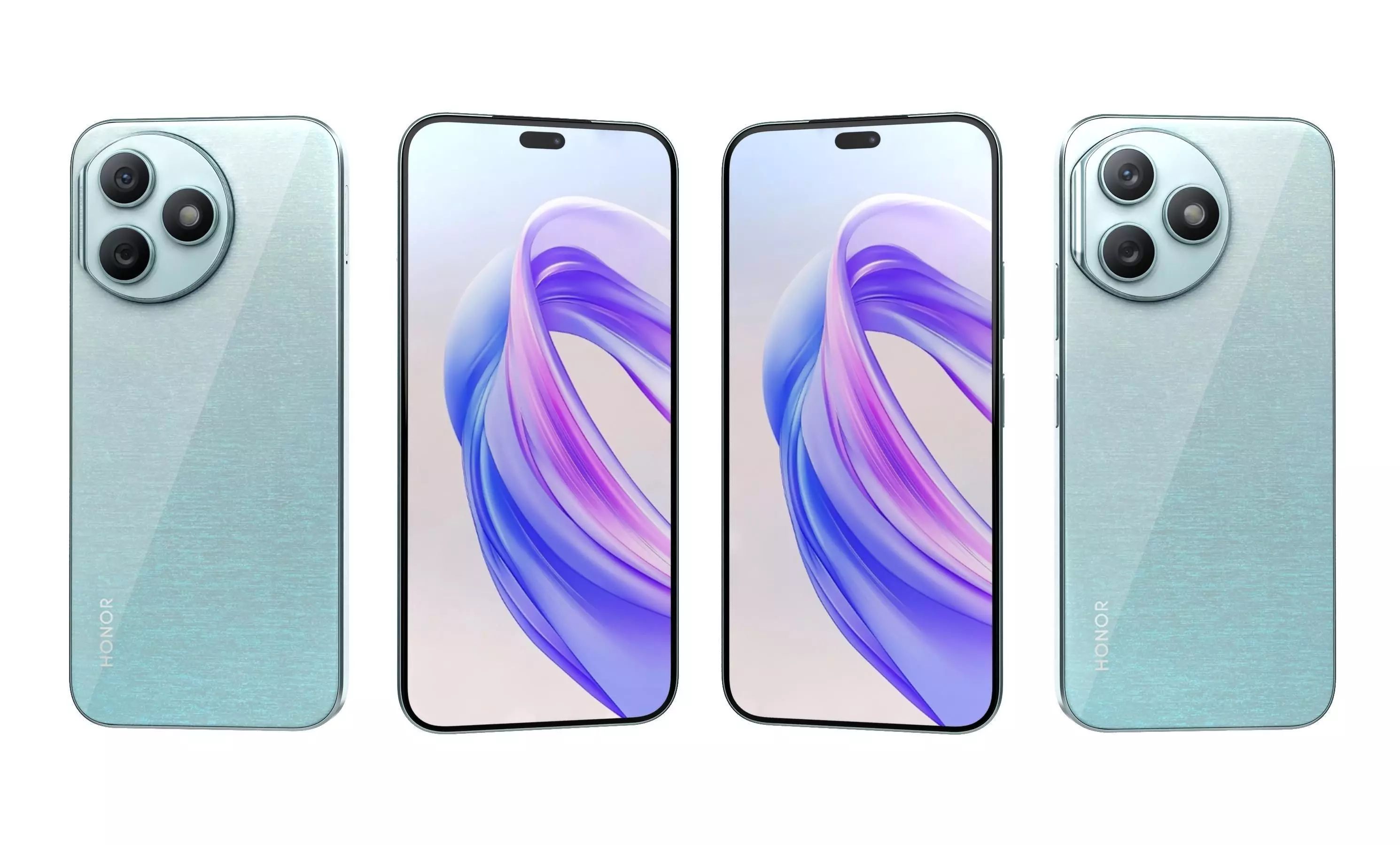 Honor X50i Plus Light Blue High Poly 3D model_21