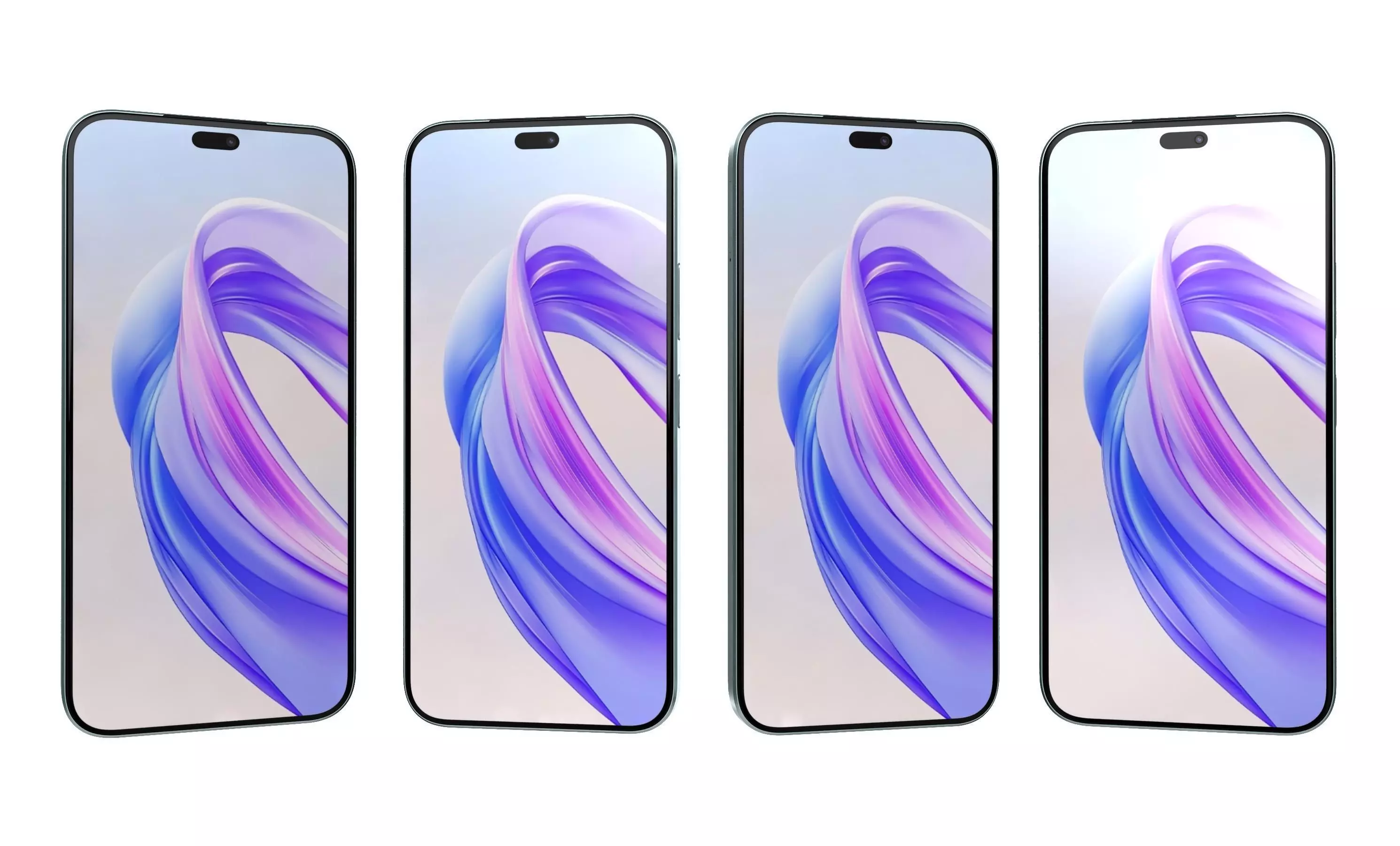 Honor X50i Plus Light Blue High Poly 3D model_1