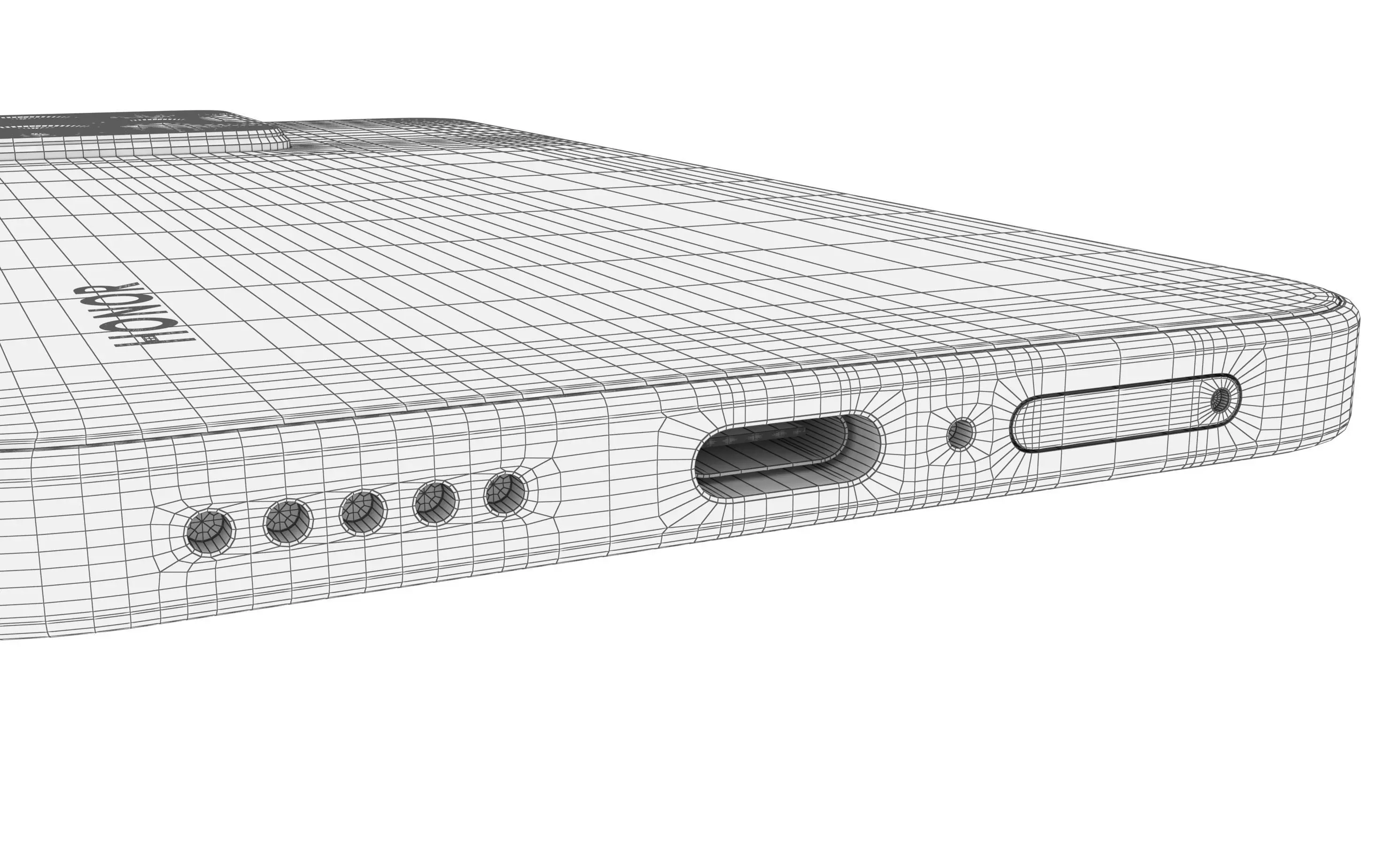 Honor X60 GT Black High Poly 3D model_28