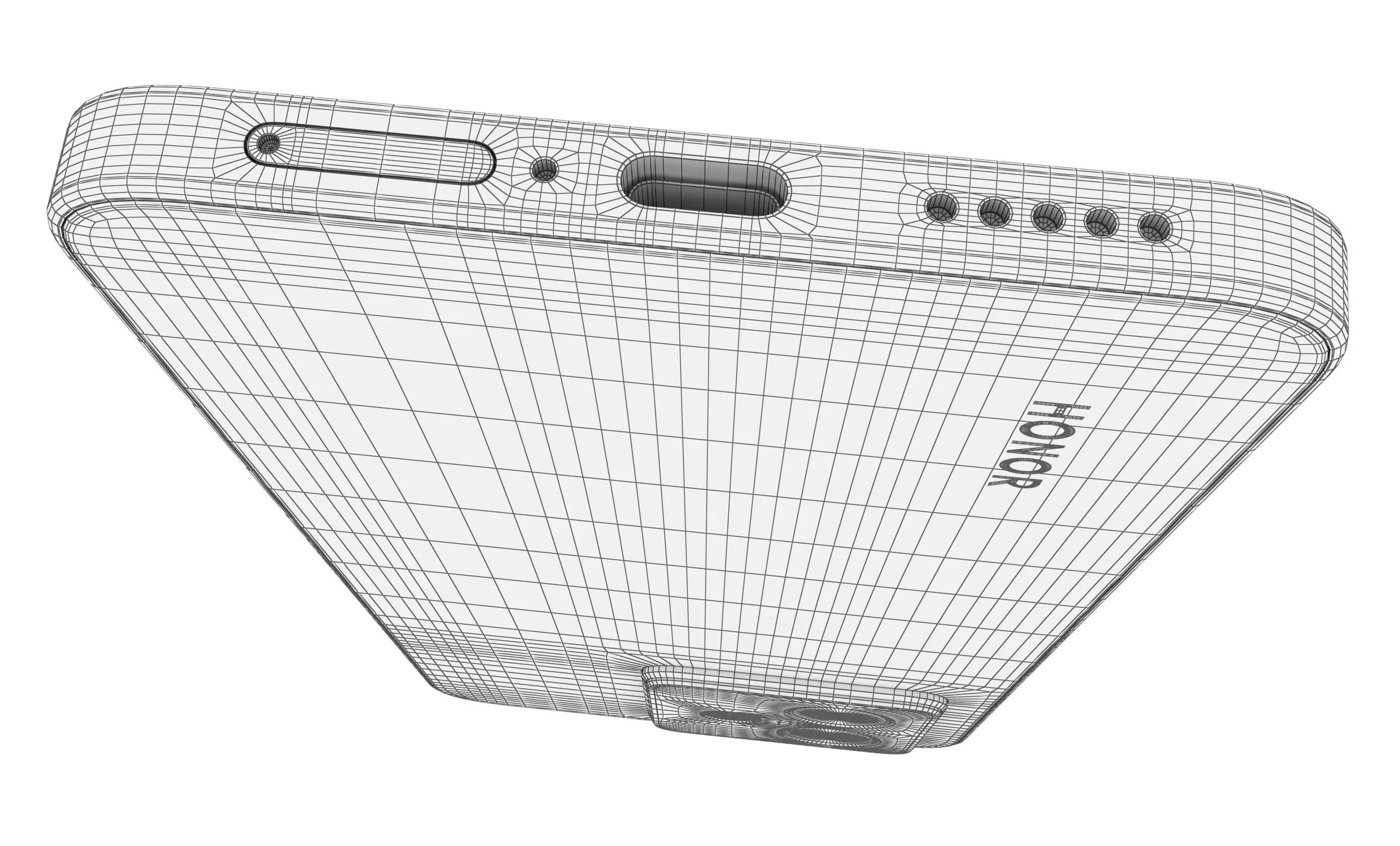 Honor X60 GT Black High Poly 3D model_21