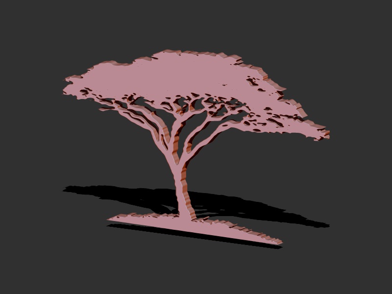 African Acacia Tree 3D print model_1
