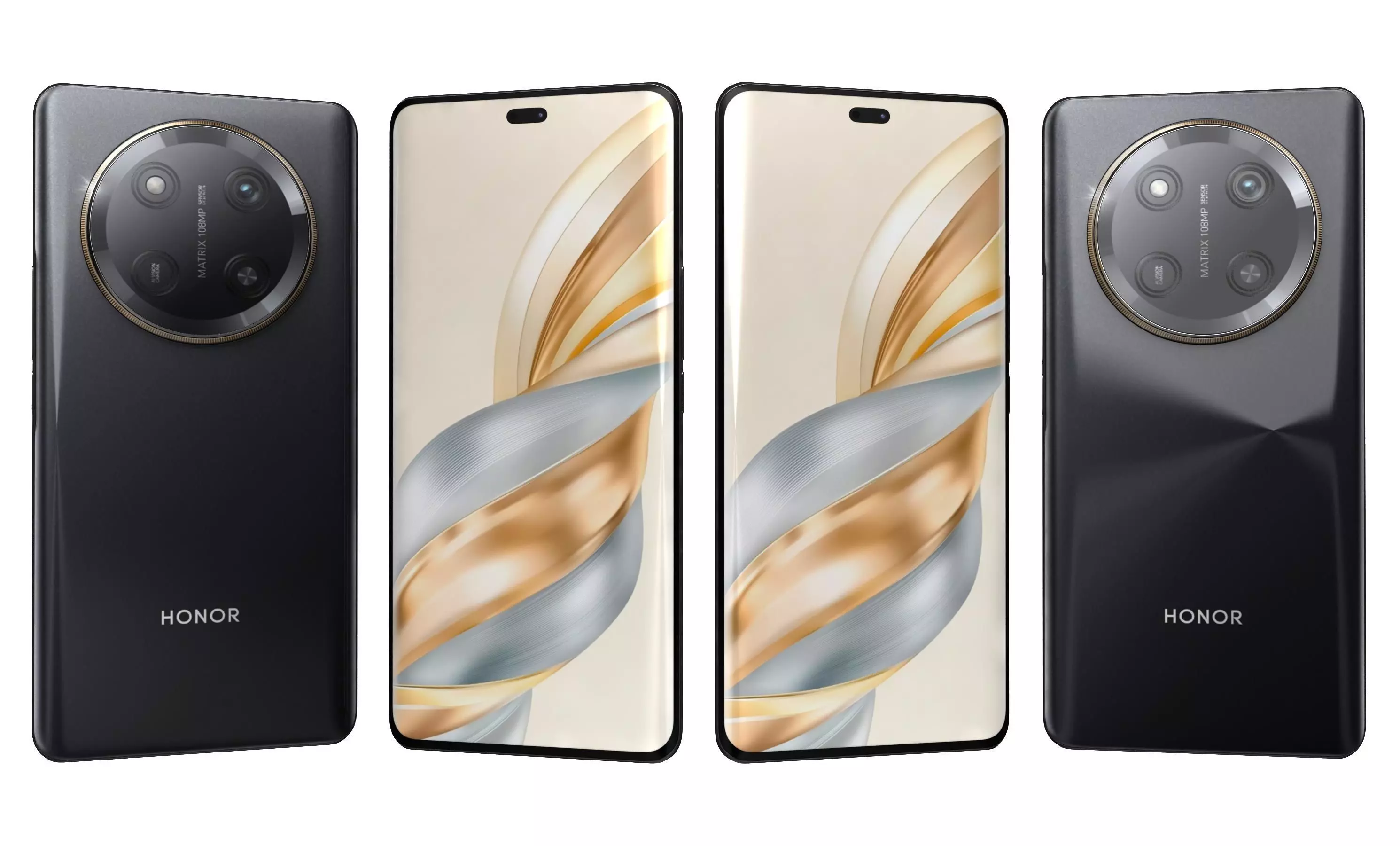 Honor X60 Pro Black High Poly 3D model_0