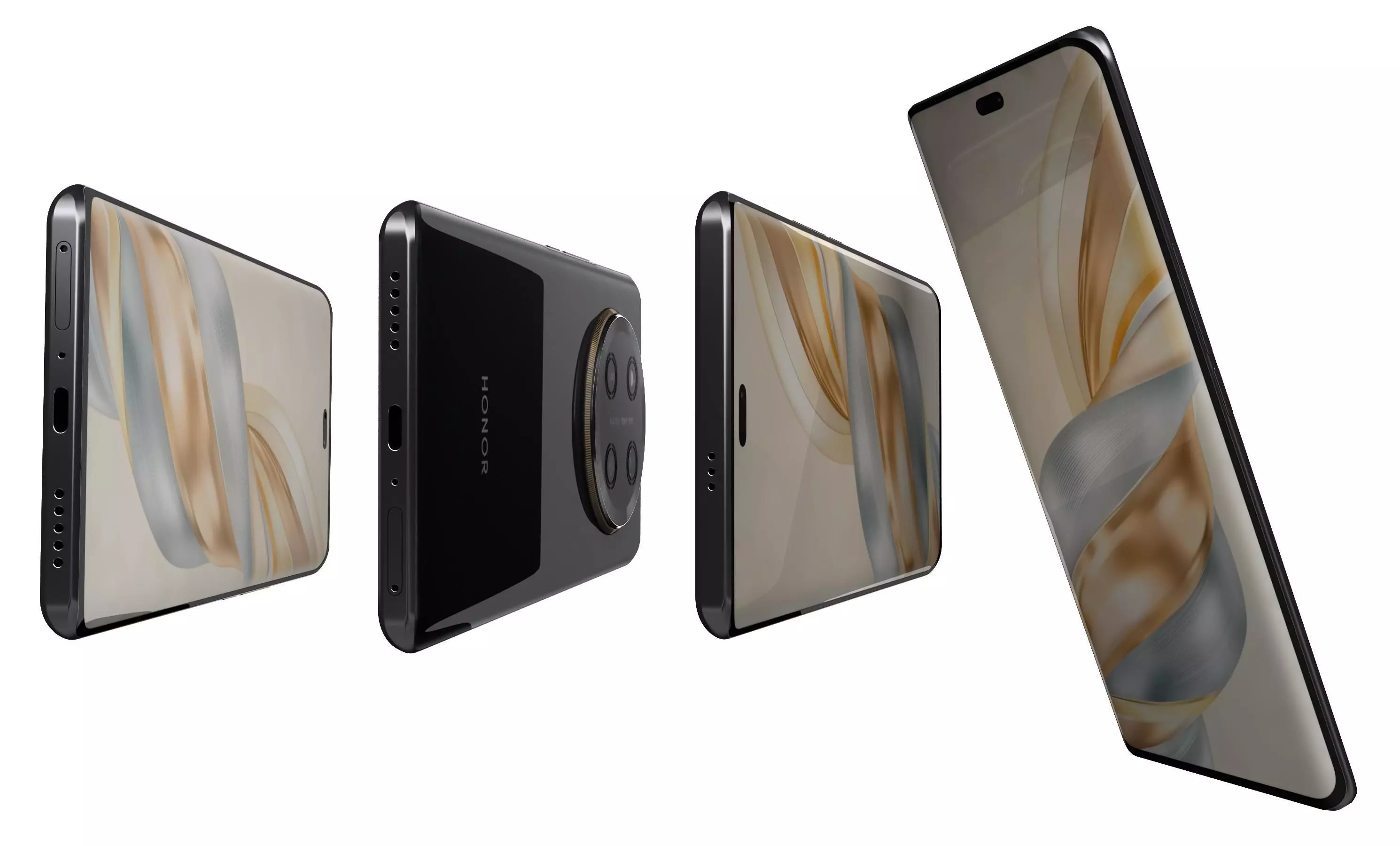 Honor X60 Pro Black High Poly 3D model_6