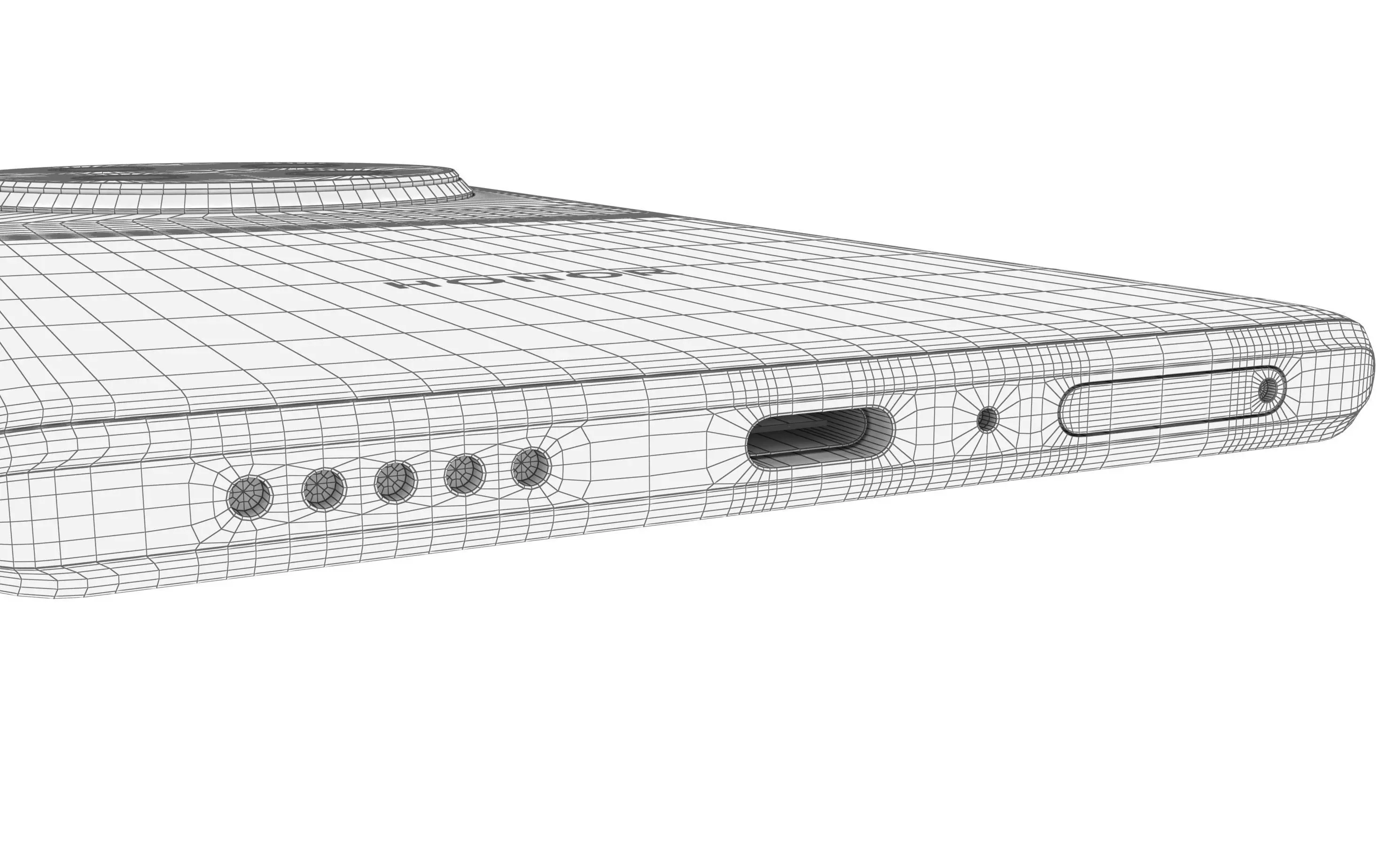 Honor X60 Pro Black High Poly 3D model_23