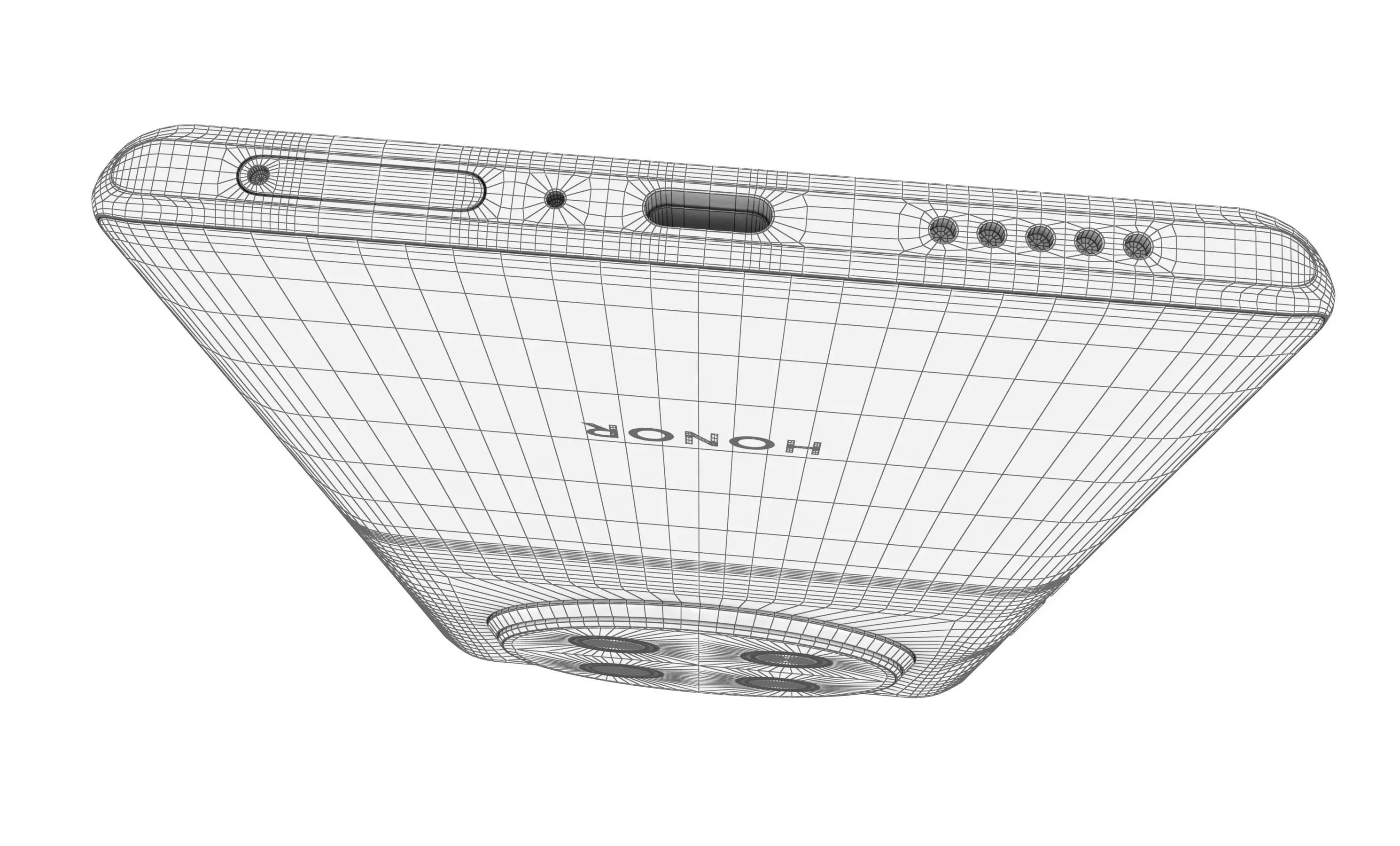 Honor X60 Pro Black High Poly 3D model_16