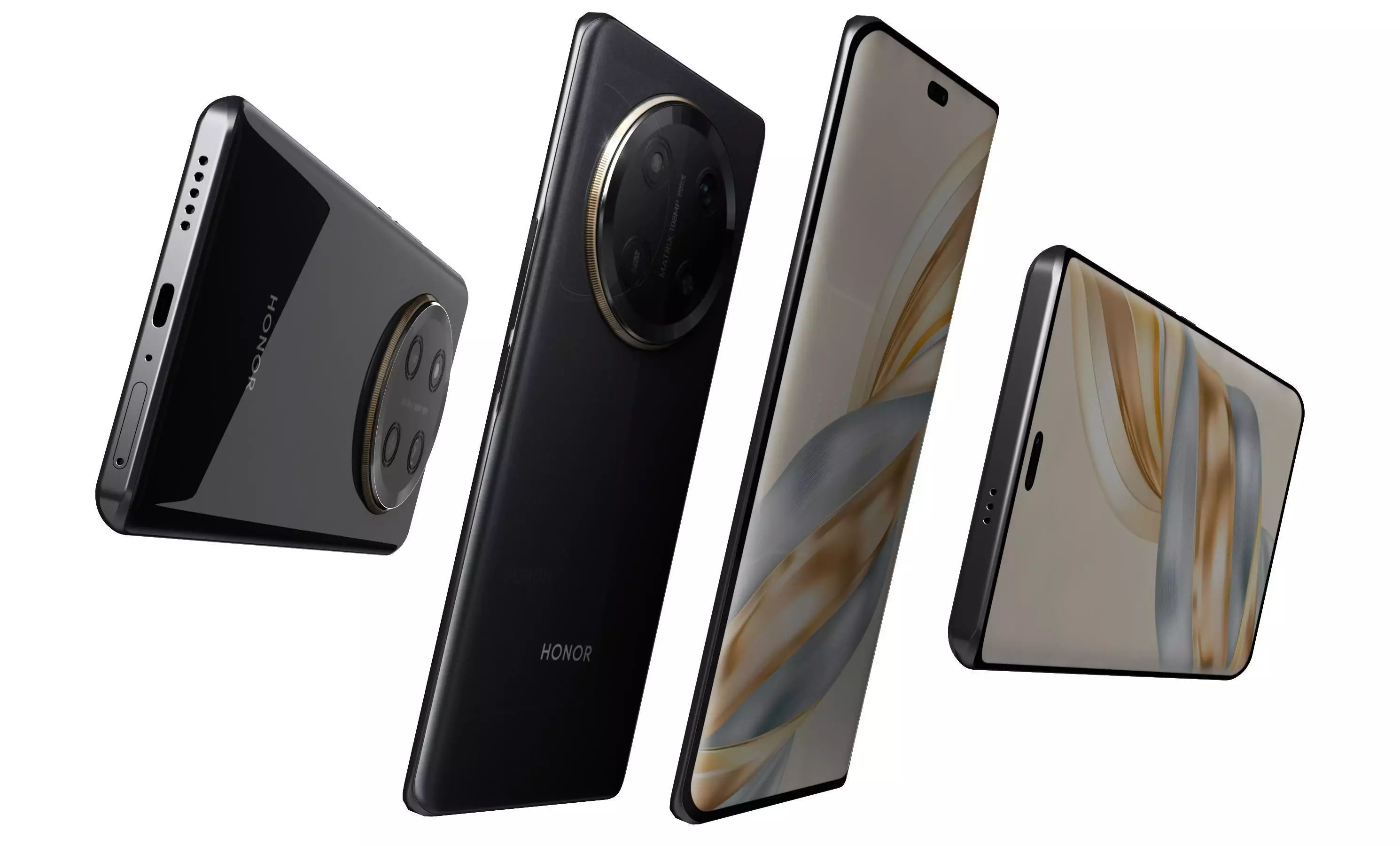 Honor X60 Pro Black High Poly 3D model_5