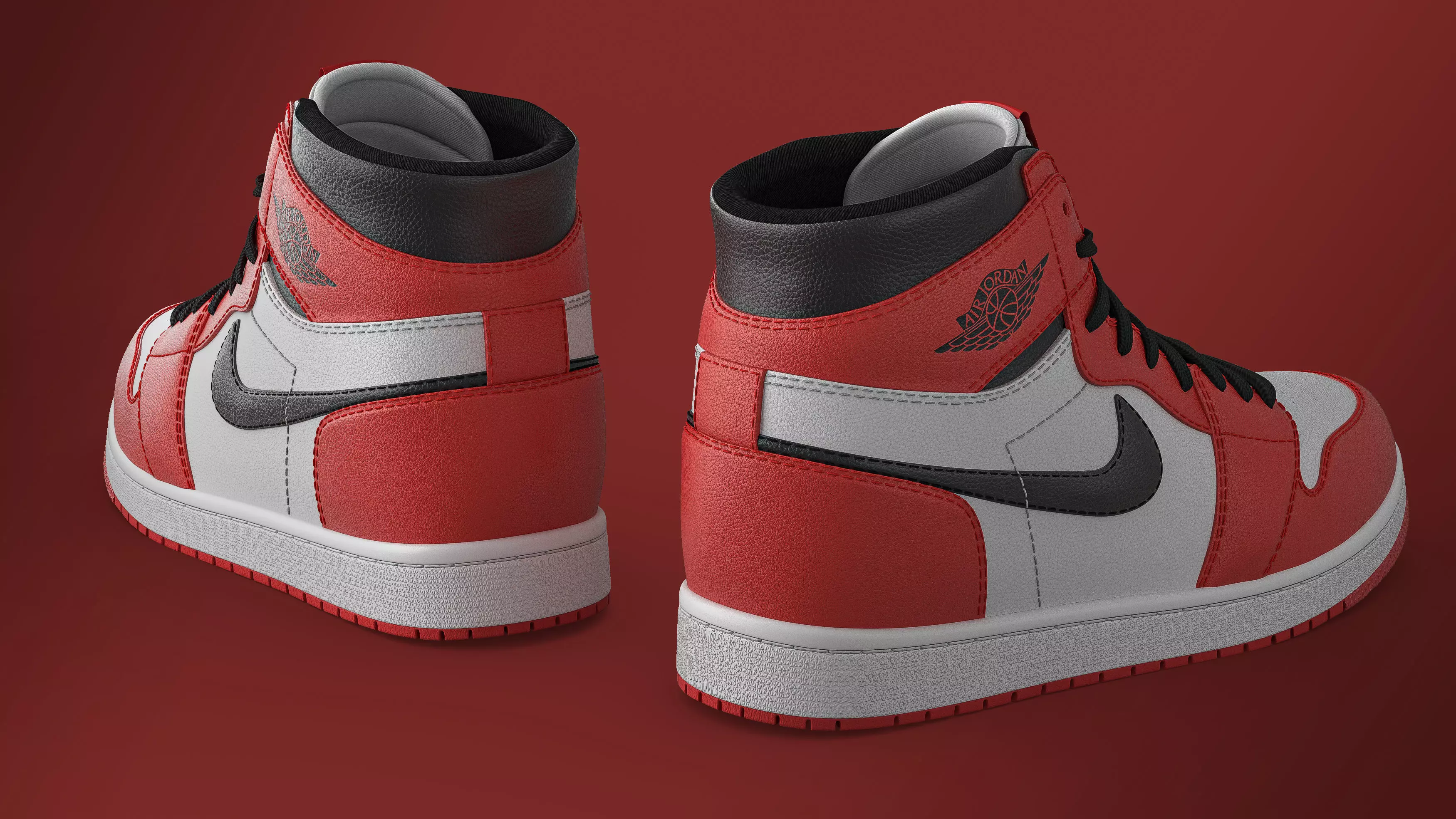 Nike Jordan 3D model 3D model_3