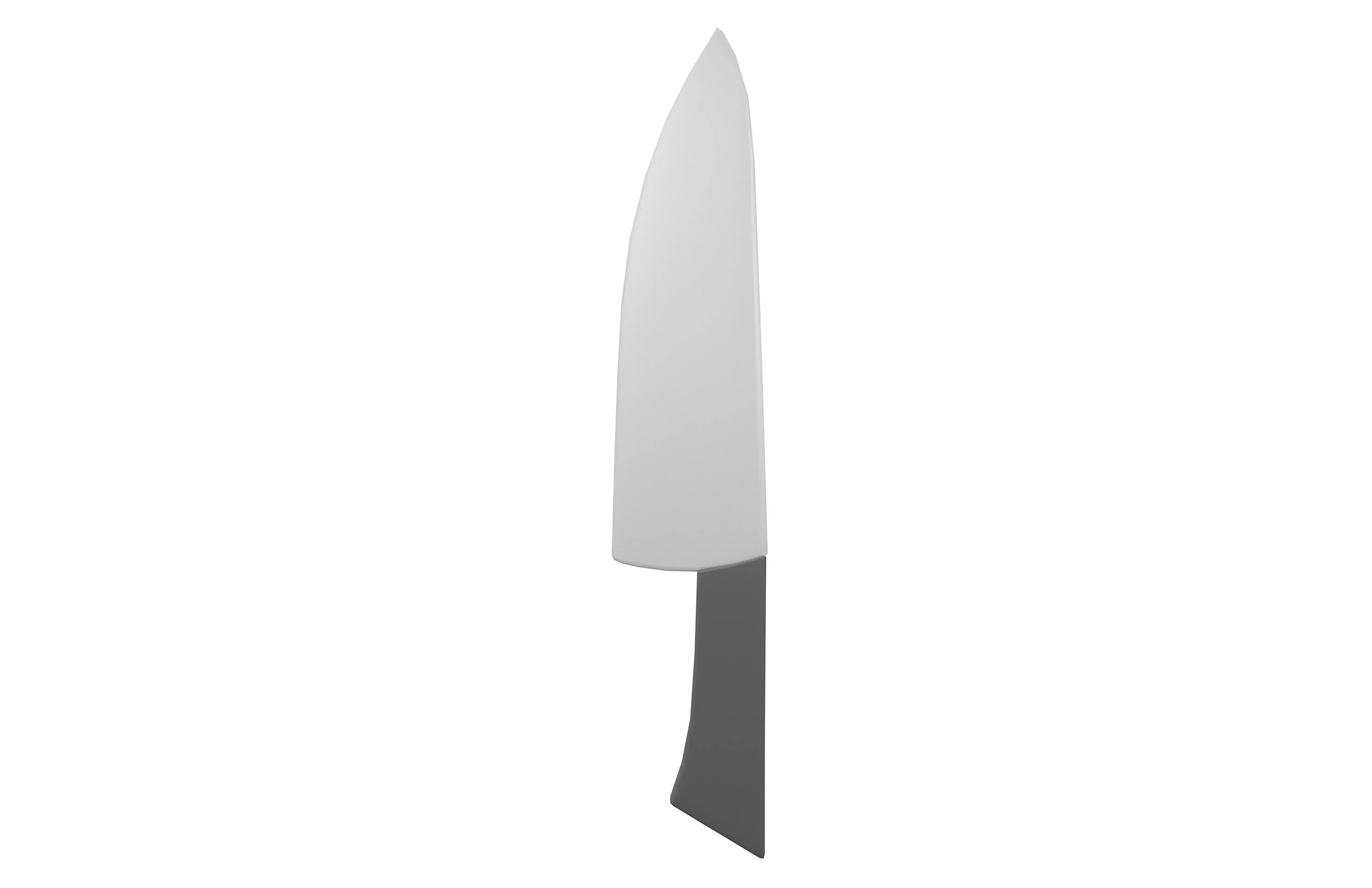 Low Poly Kitchen Knive v1 001 Low-poly 3D model_1