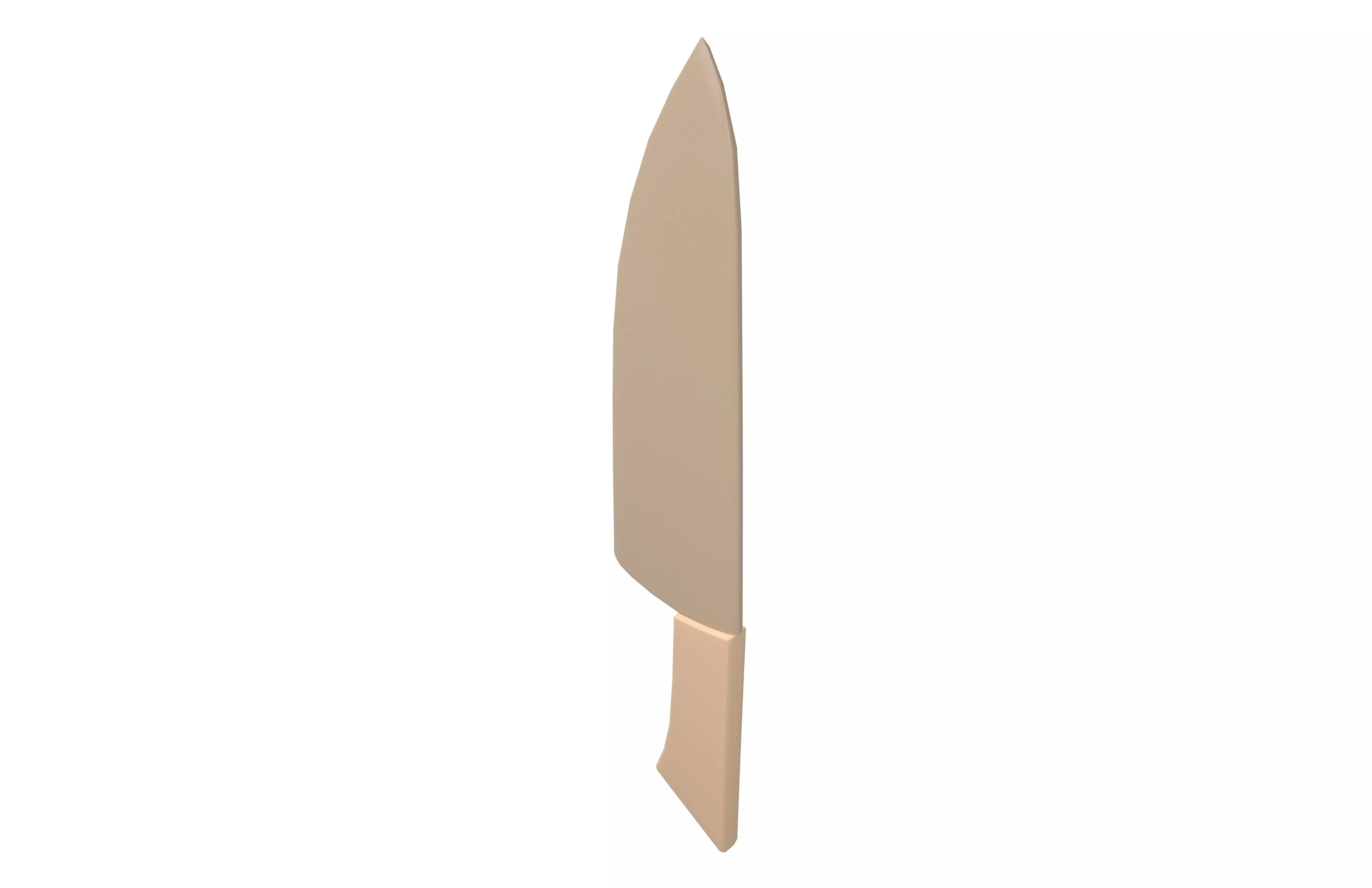 Low Poly Kitchen Knive v1 002 Low-poly 3D model_2