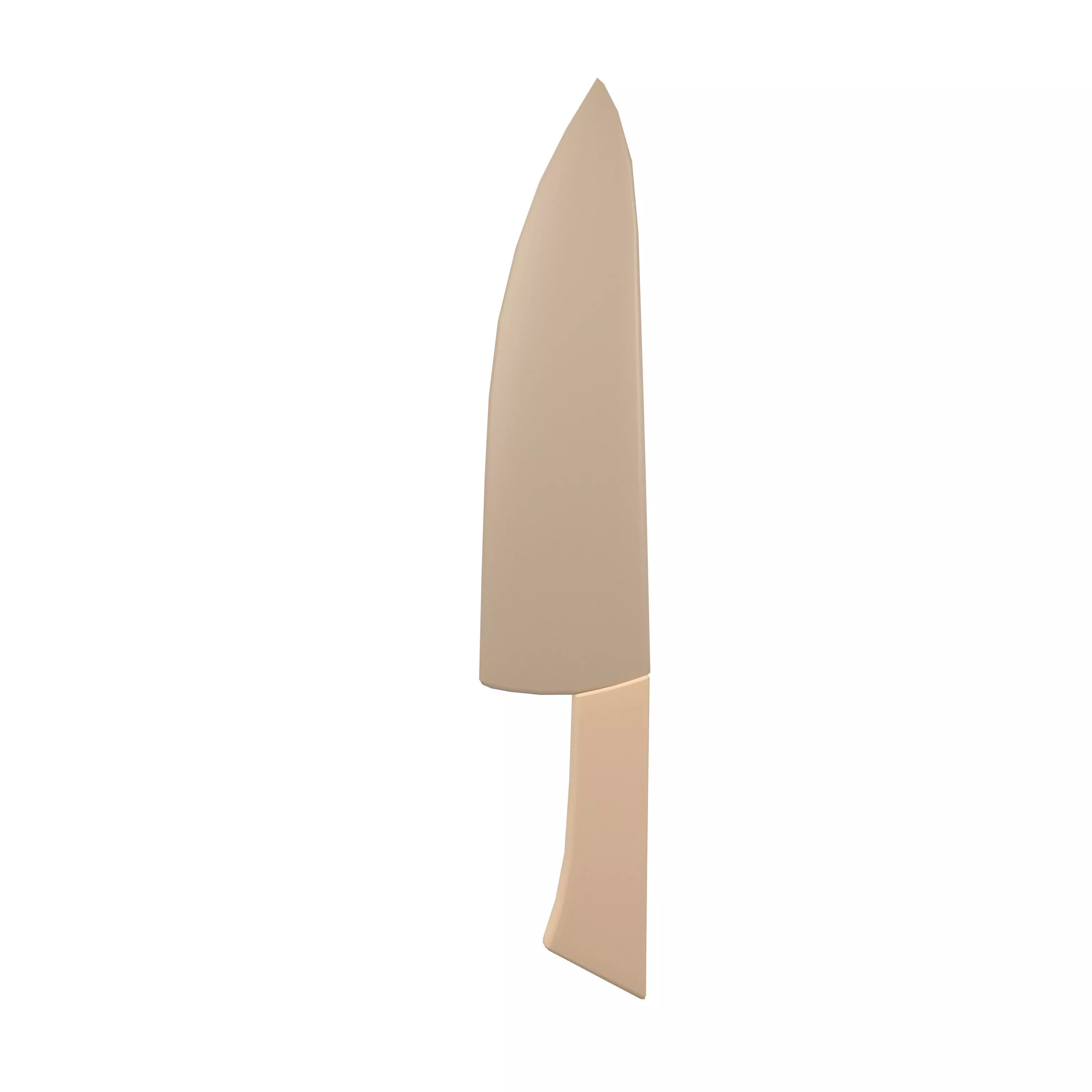 Low Poly Kitchen Knive v1 002 Low-poly 3D model_0