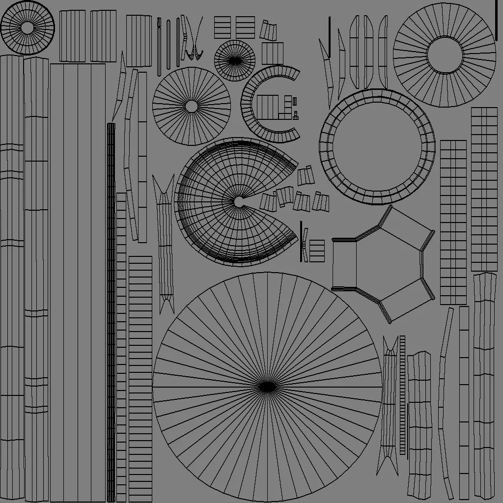 Space Needle Low-poly 3D model_9