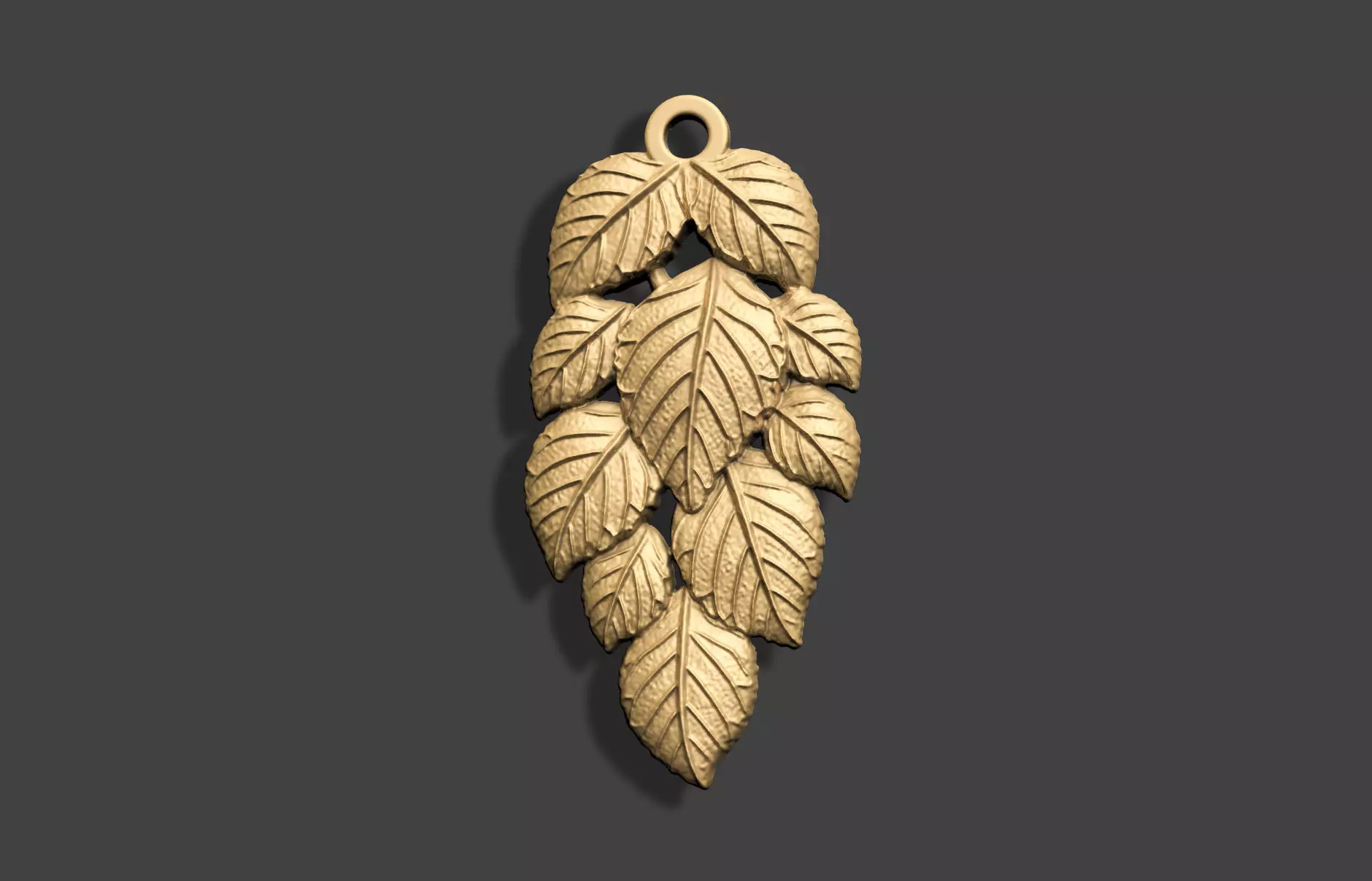 ARTISTIC DESIGN LEAF WOMEN PENDANT 3D print model_1
