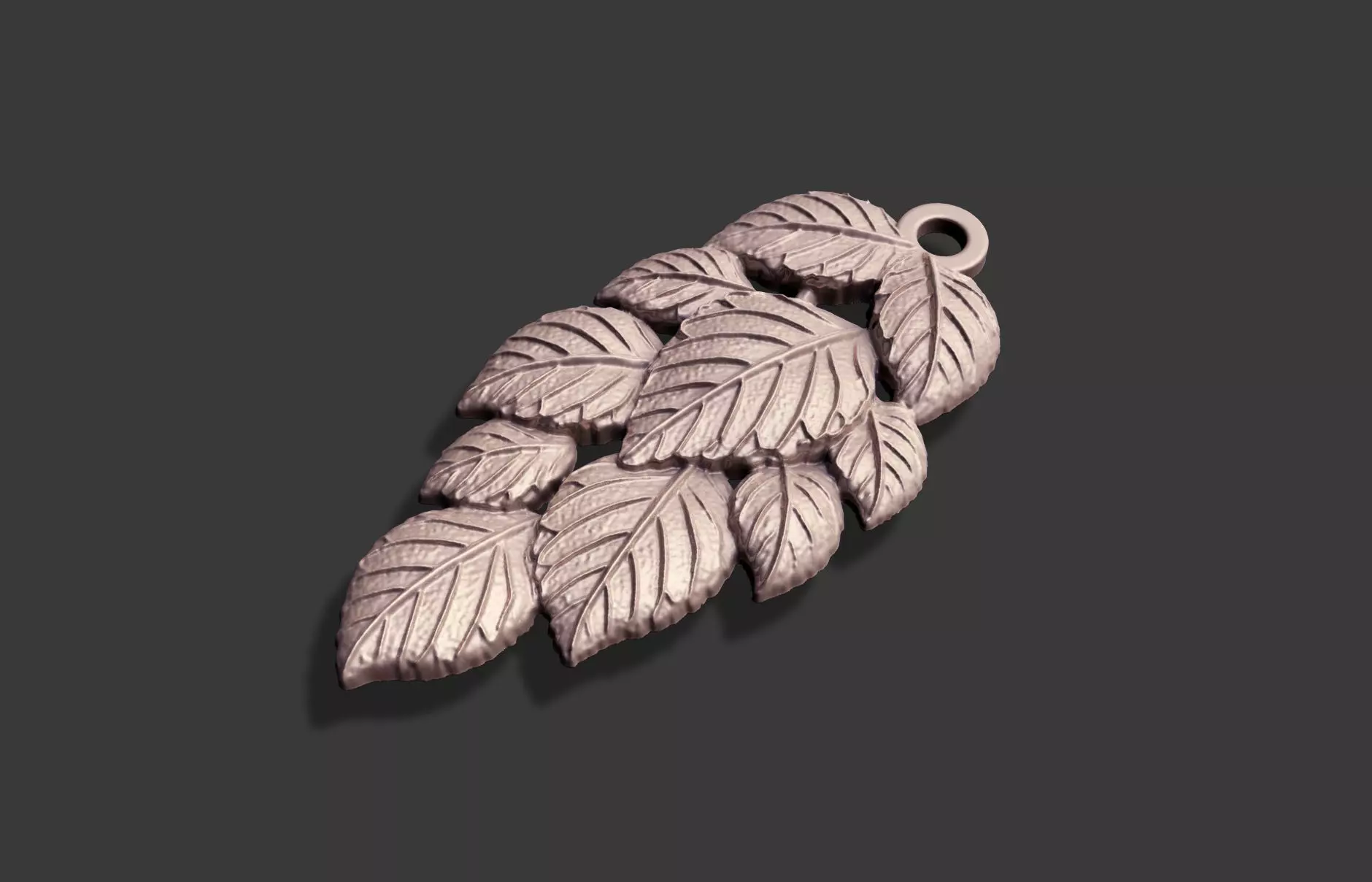 ARTISTIC DESIGN LEAF WOMEN PENDANT 3D print model_7