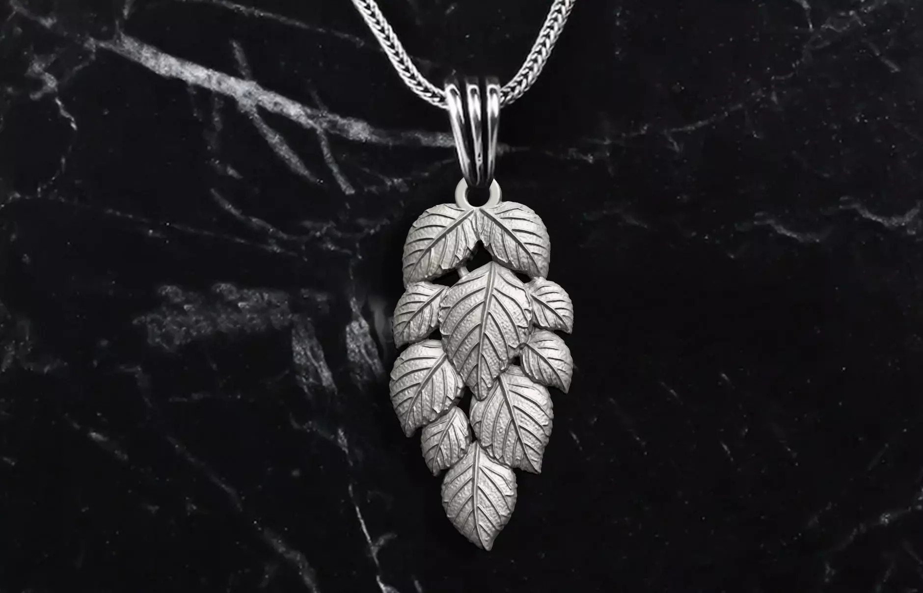 ARTISTIC DESIGN LEAF WOMEN PENDANT 3D print model_2