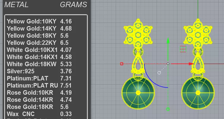 Elegant Flower Cluster Pearl Dangle Earrings 3D print model_4