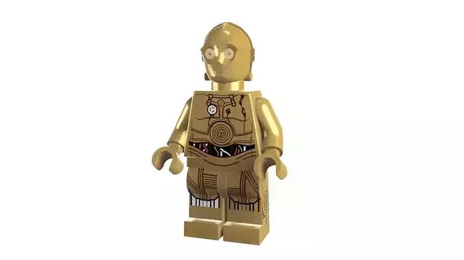 3D print minifigure - C-3PO