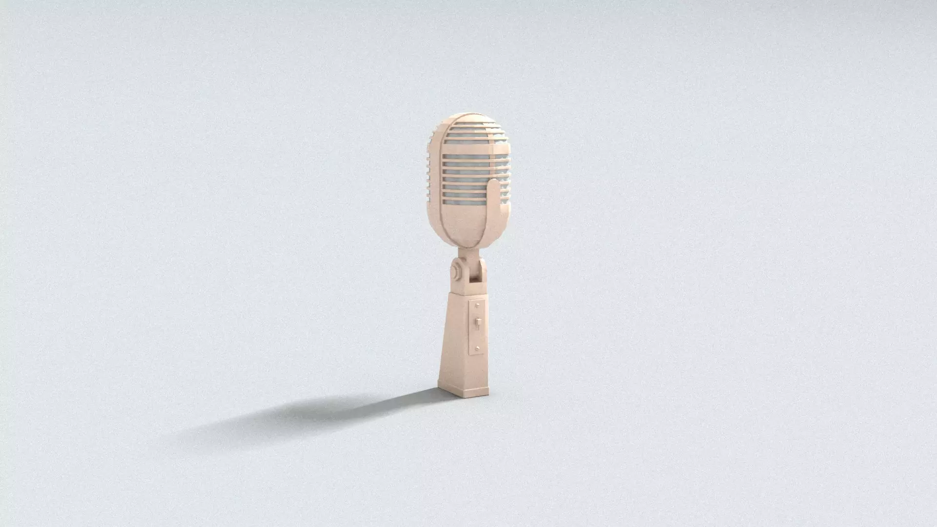 laos Ribbon Microphone Low-poly 3D model_1