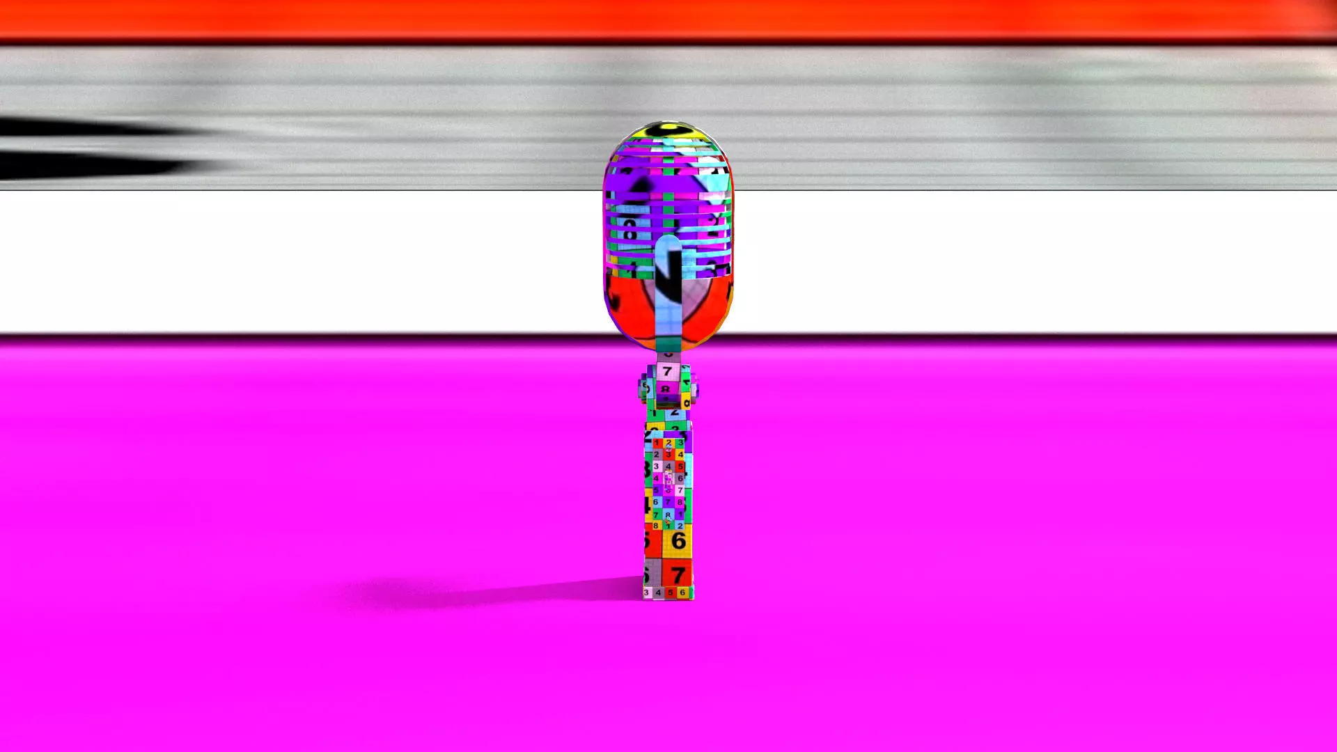 laos Ribbon Microphone Low-poly 3D model_10