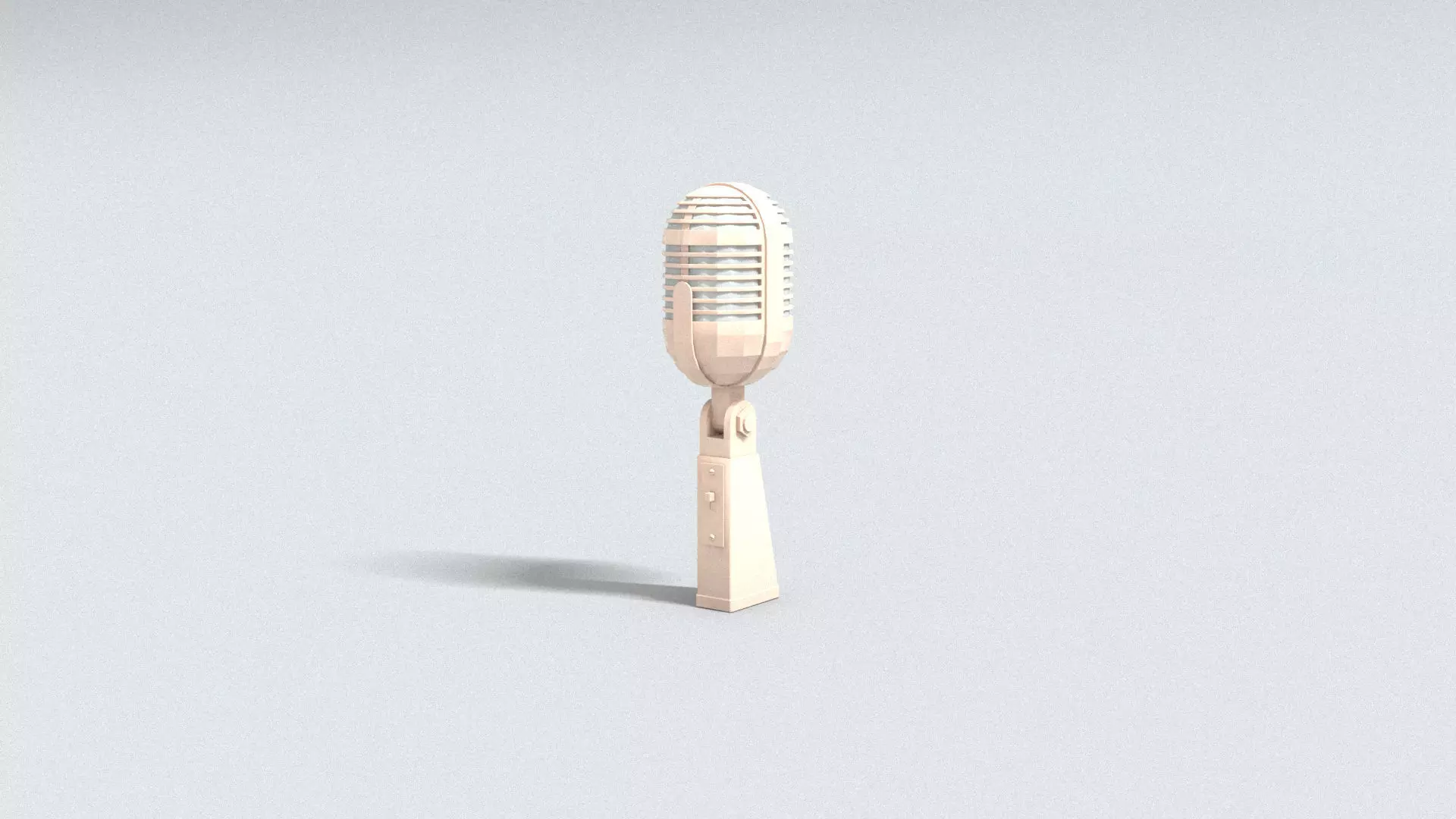 laos Ribbon Microphone Low-poly 3D model_2