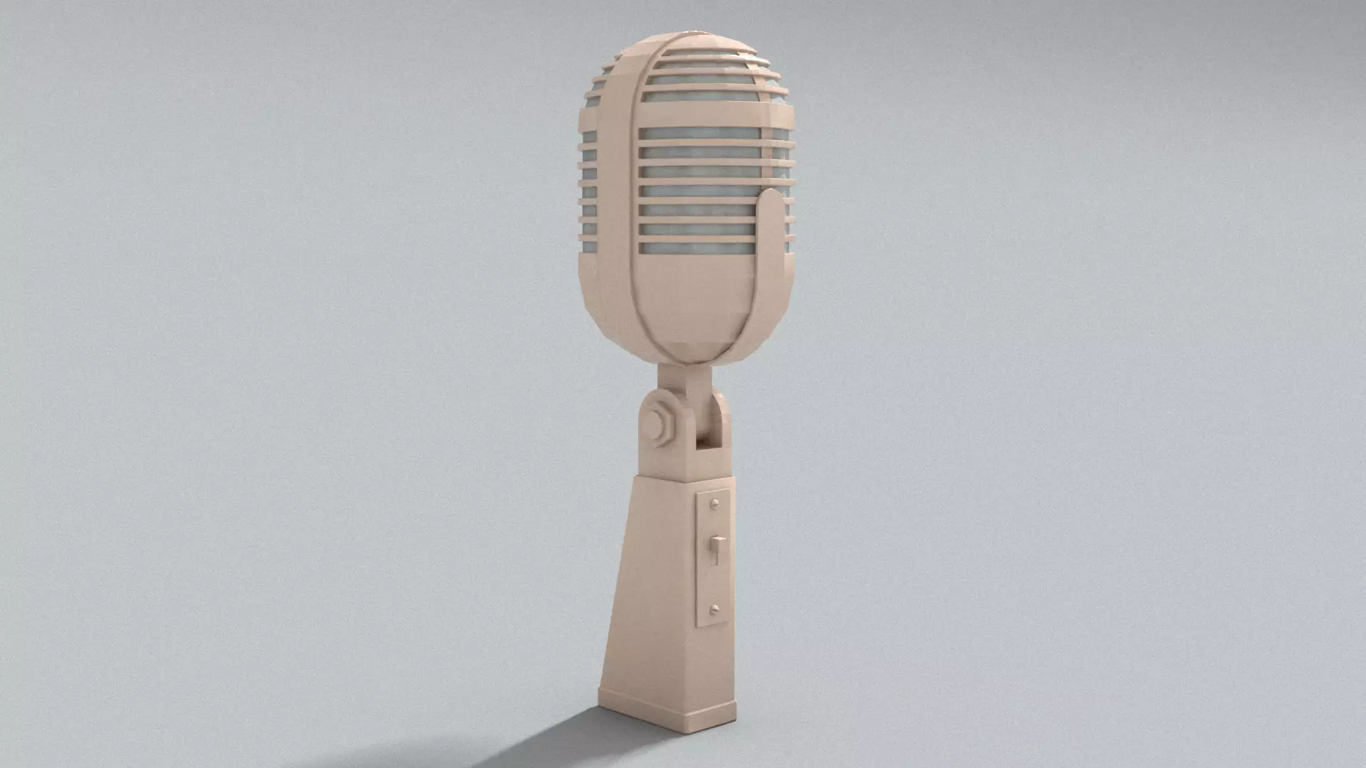 laos Ribbon Microphone Low-poly 3D model_4