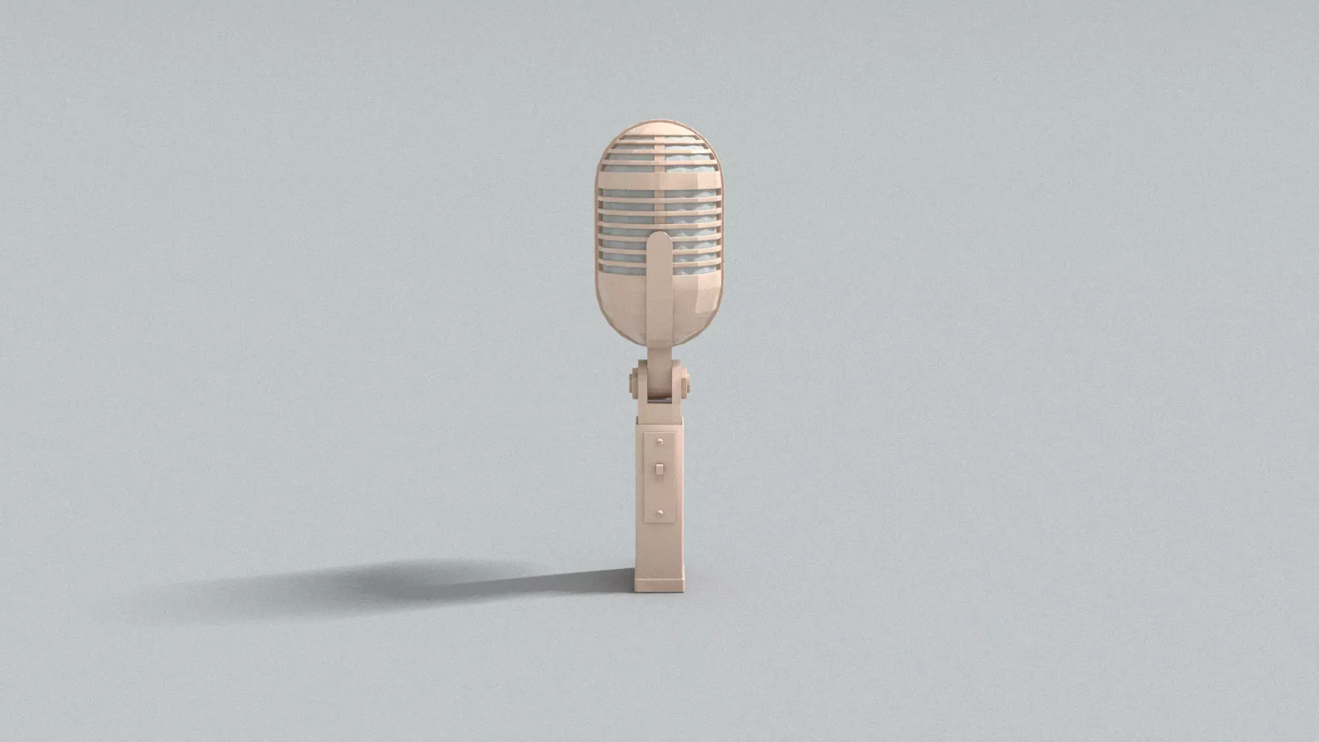 laos Ribbon Microphone Low-poly 3D model_0