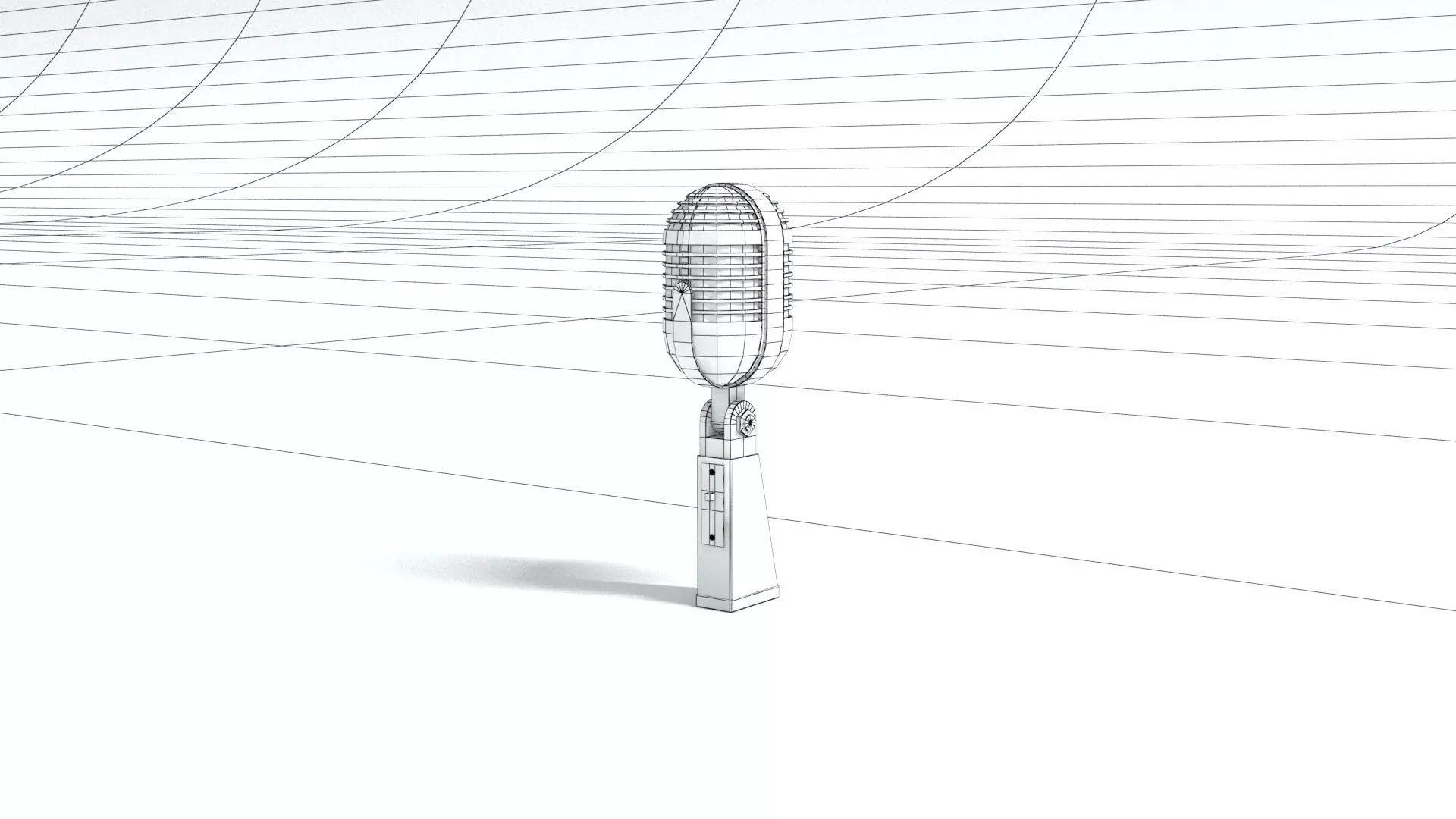 laos Ribbon Microphone Low-poly 3D model_7