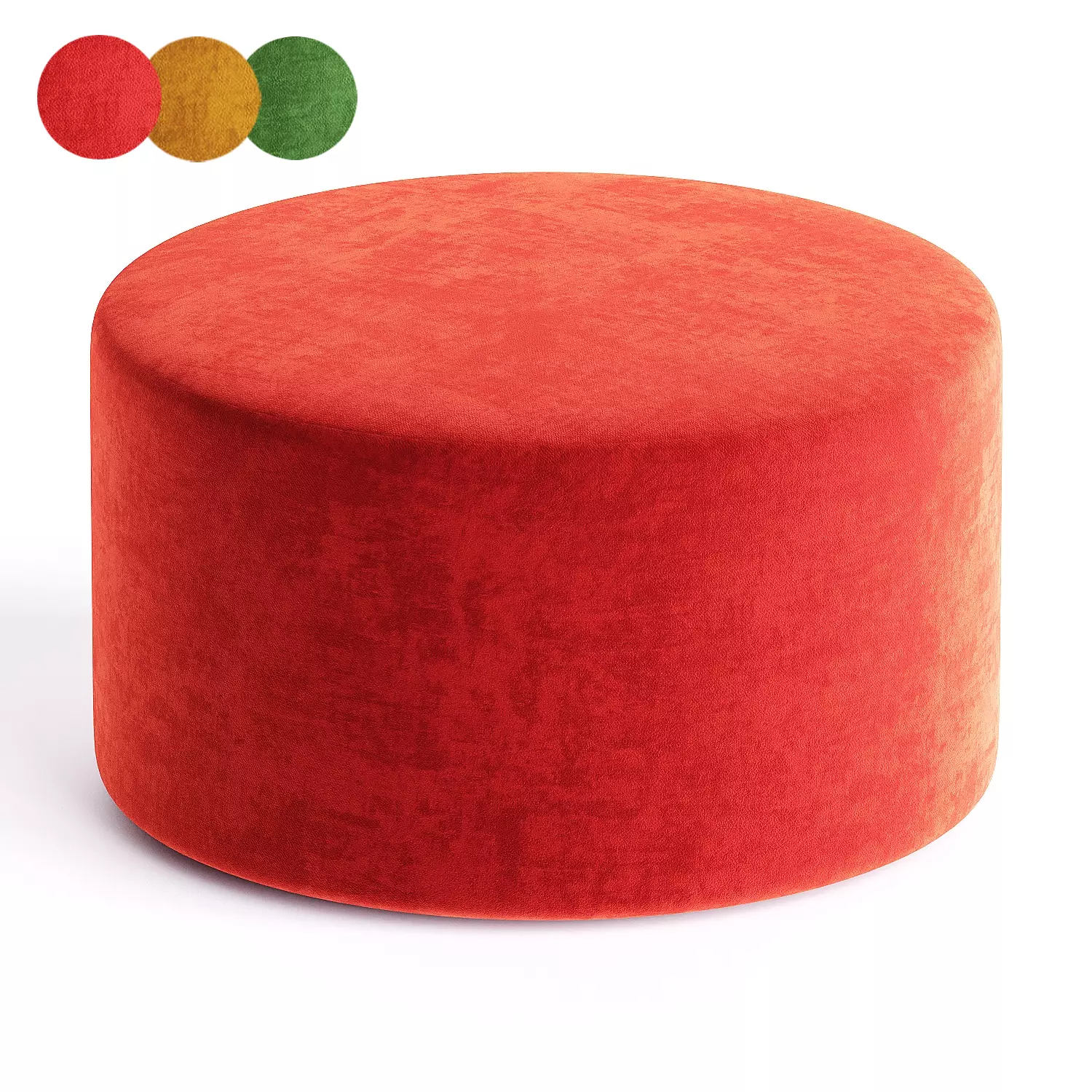 pouf round 03 3D model_0