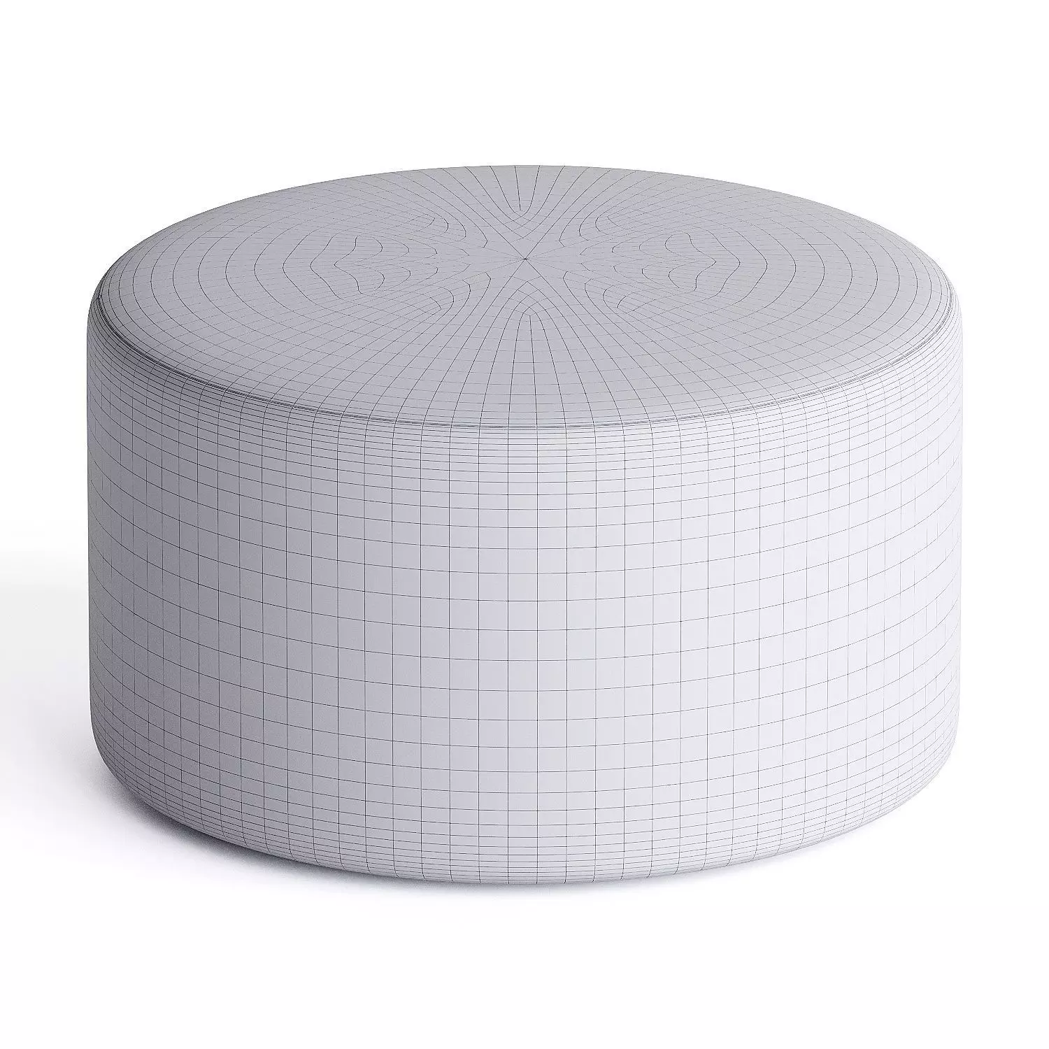 pouf round 03 3D model_3