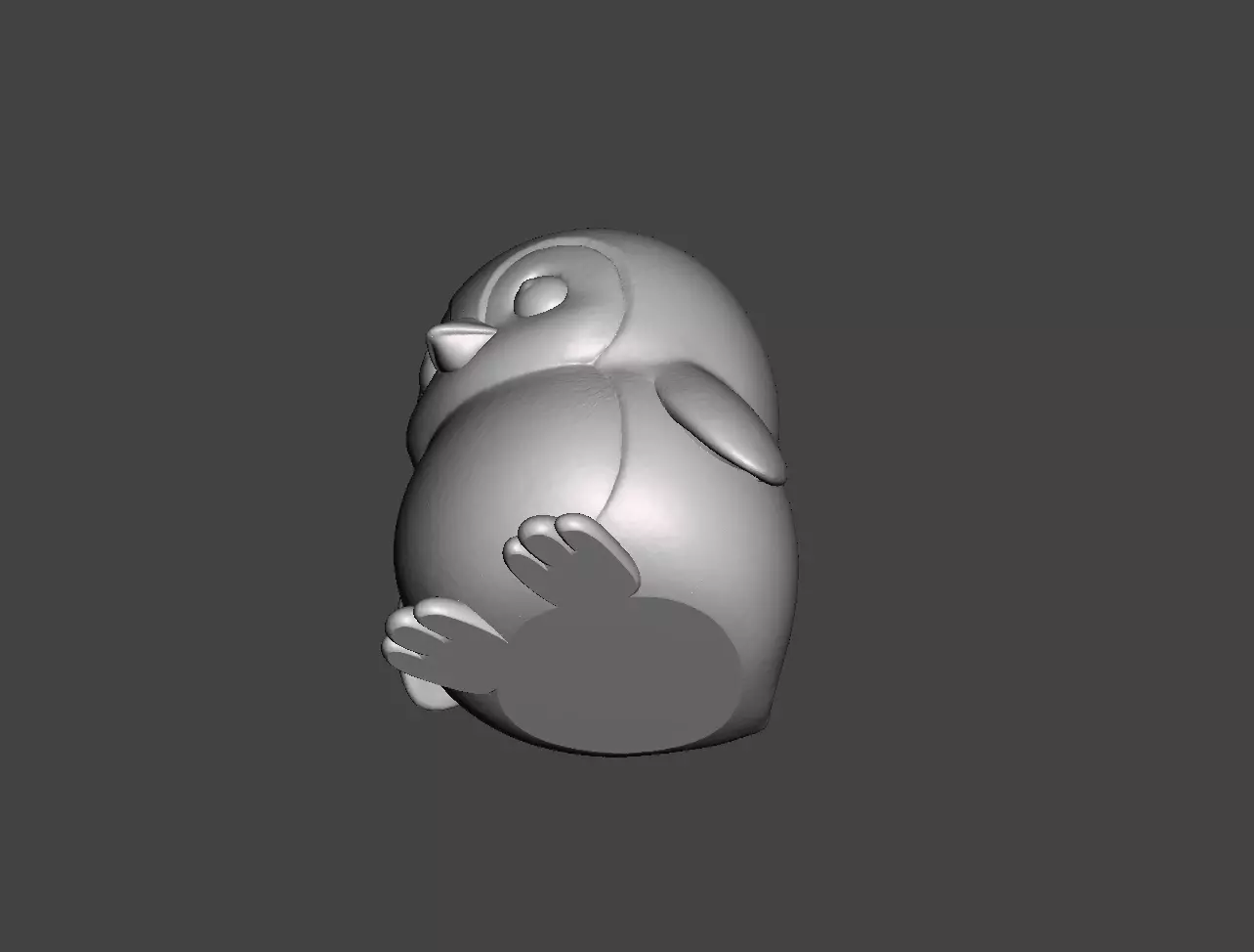 Cute penguin 3D print model_2