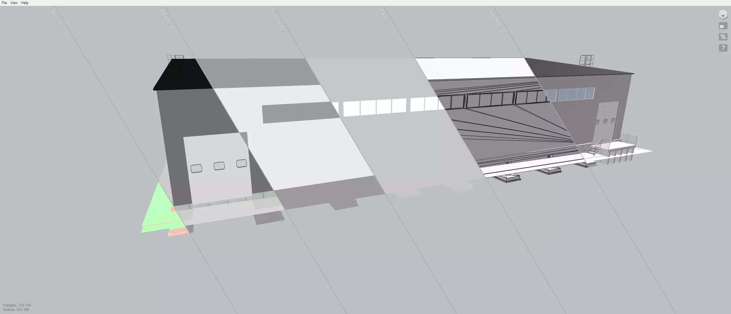 Industrial Metal Hangar 3D model_14