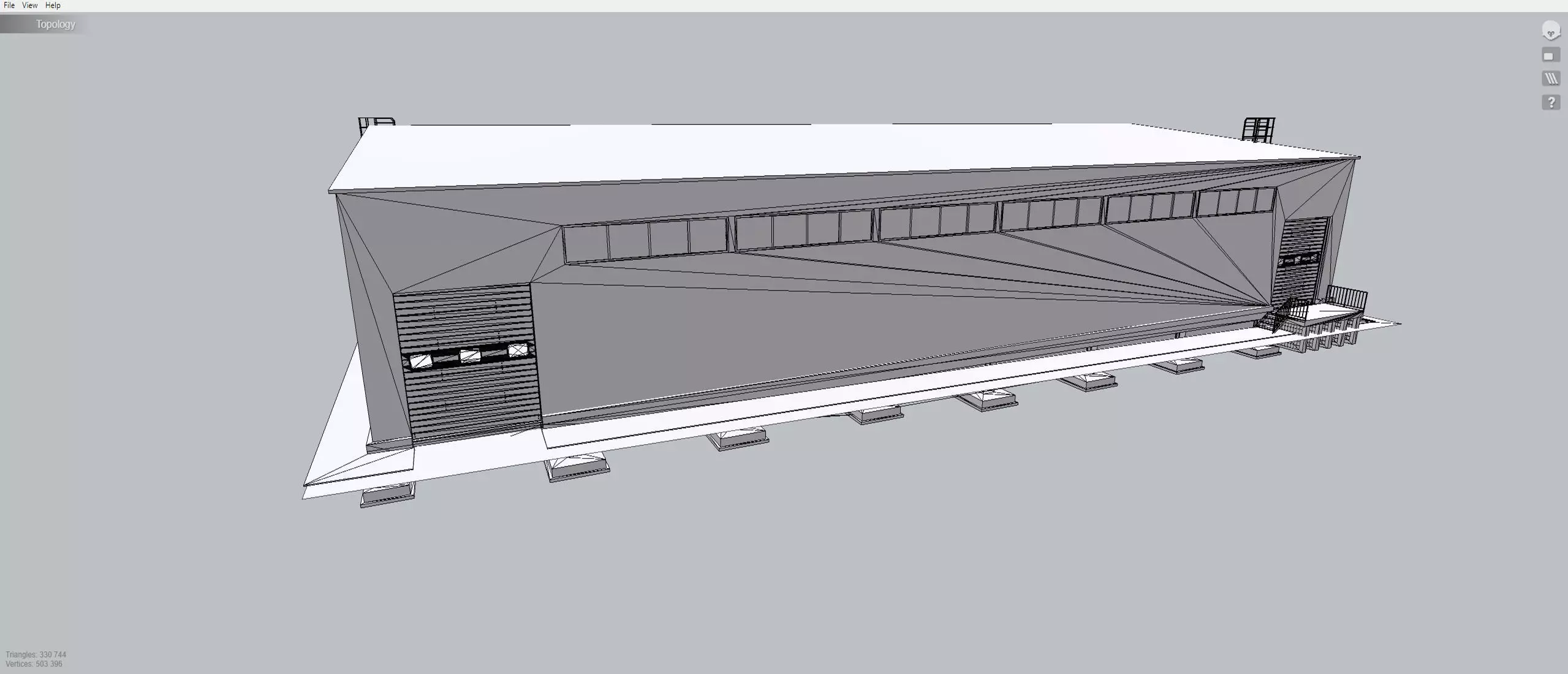 Industrial Metal Hangar 3D model_11