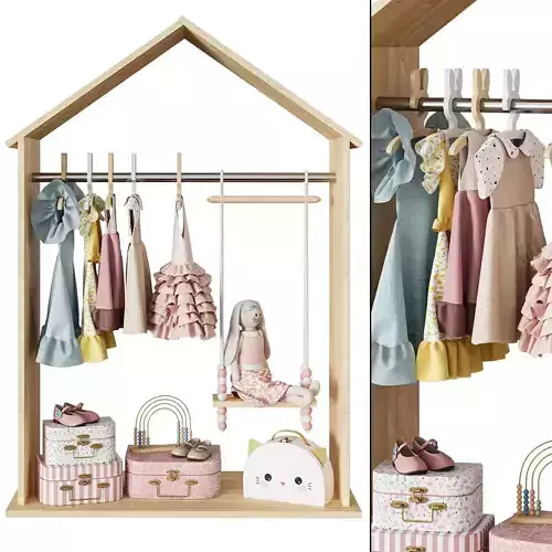 Kids Clothes Set 3D model