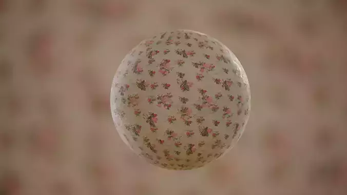 Linen Wallpaper Textures with Rose Pattern 4K