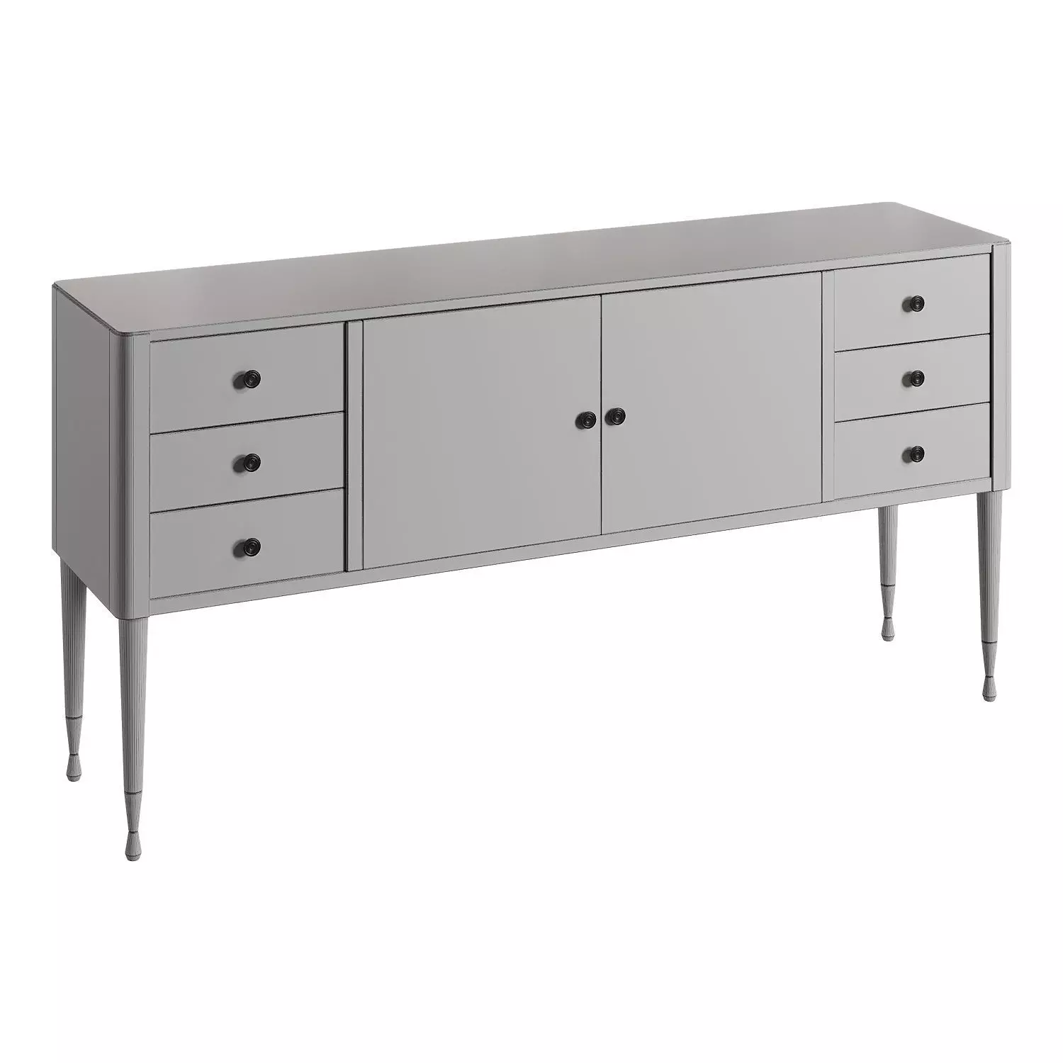 Ross Sideboard Low-poly 3D model_2