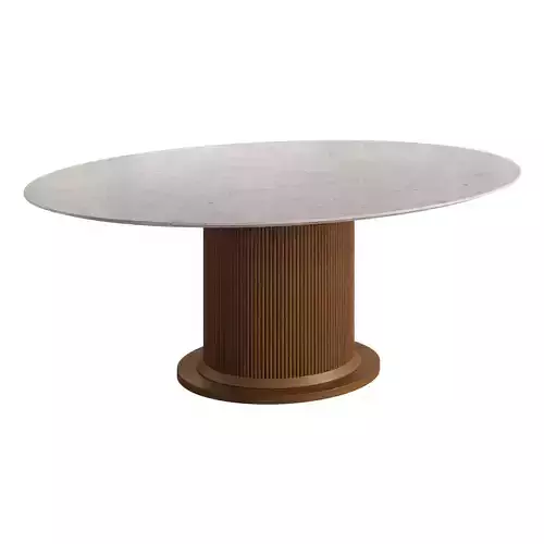 Murcell Outdoor Oval Dining Table