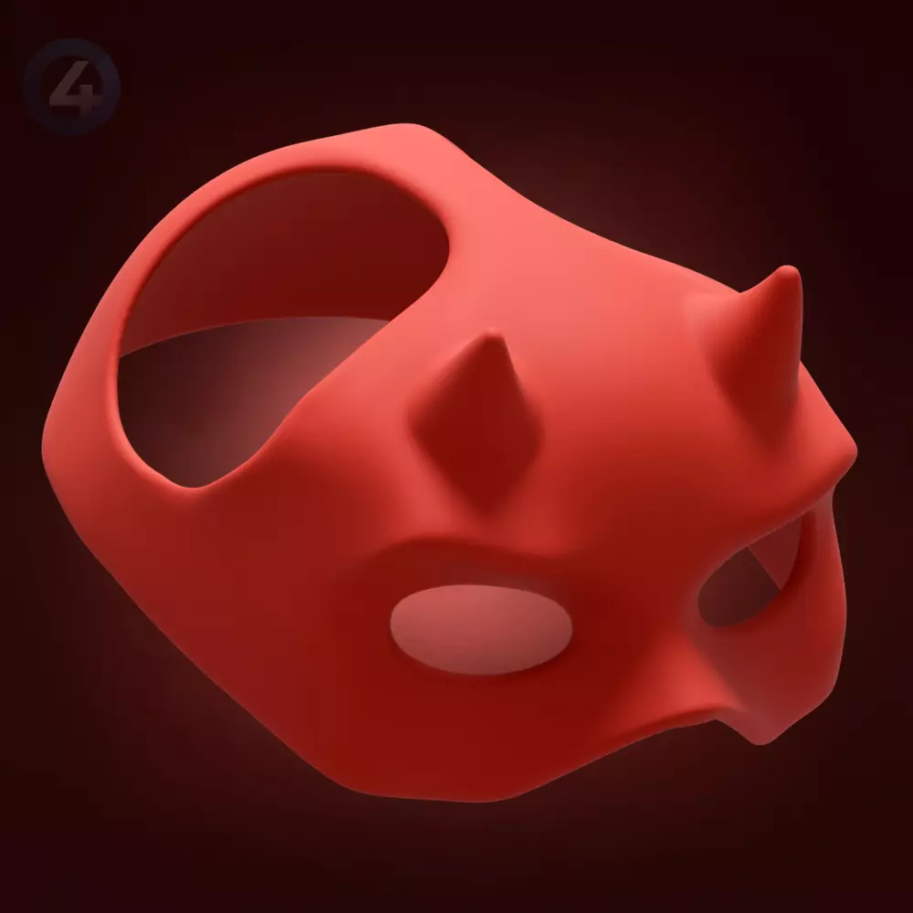 DAREDEVIL MASK FOR CAT 3D print model_4