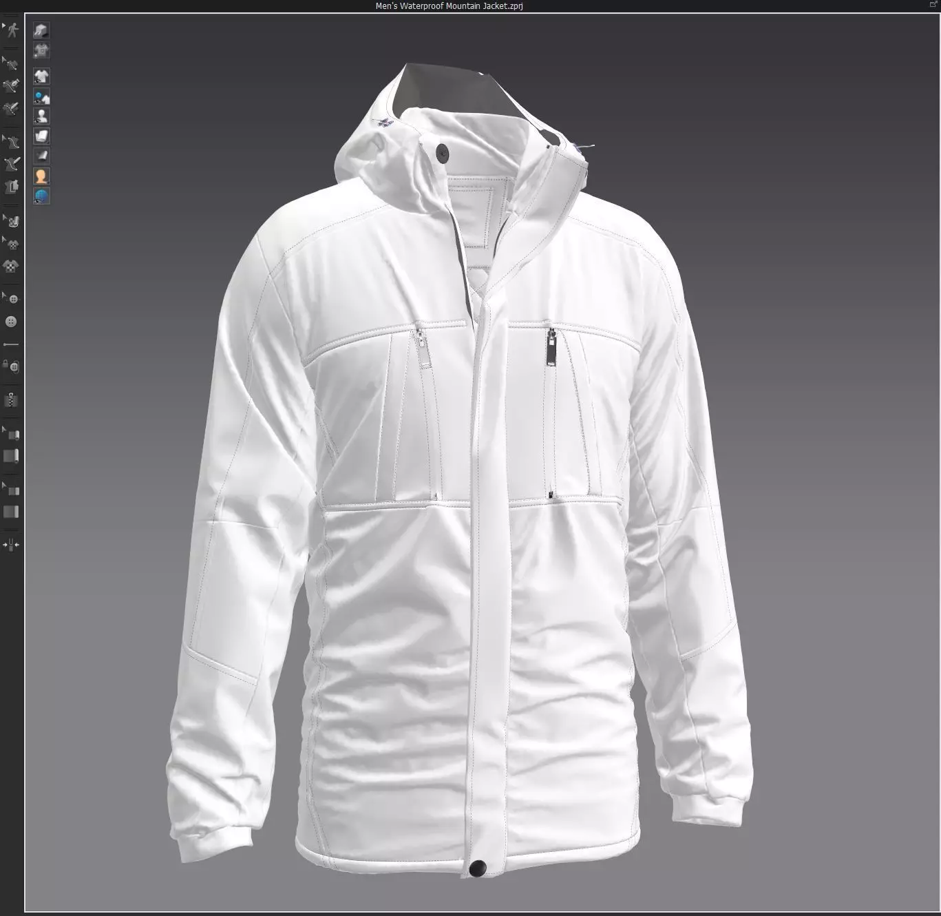 Men s Waterproof Mountain Jacket 3D model 3D model_18