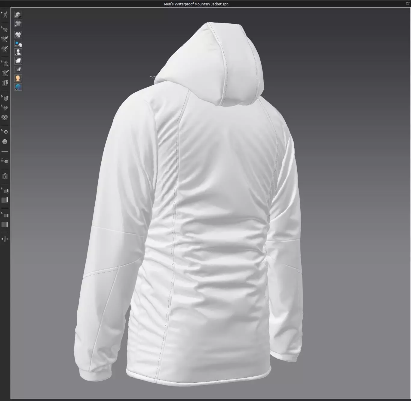 Men s Waterproof Mountain Jacket 3D model 3D model_19