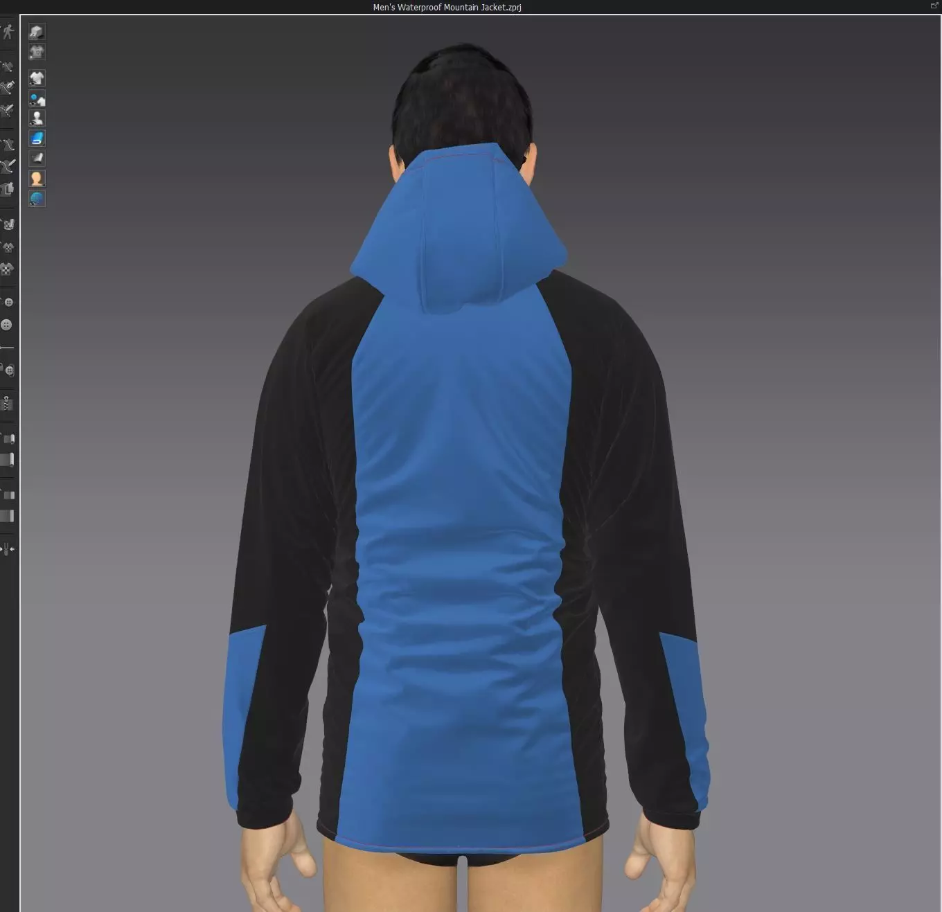 Men s Waterproof Mountain Jacket 3D model 3D model_17