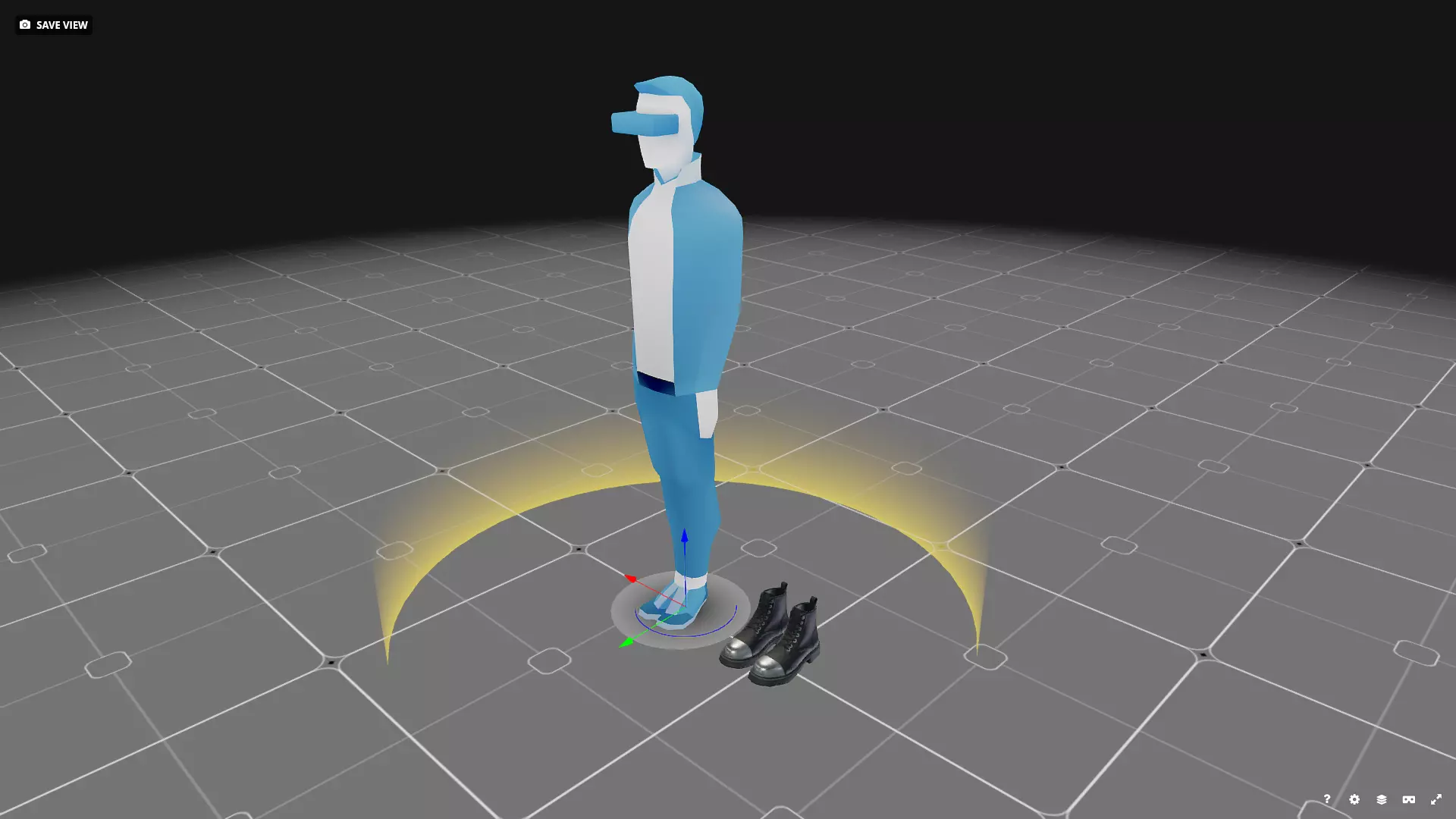 Metal Toe Cap Combat Boots Game-Ready 3D Model Low-poly 3D model_16